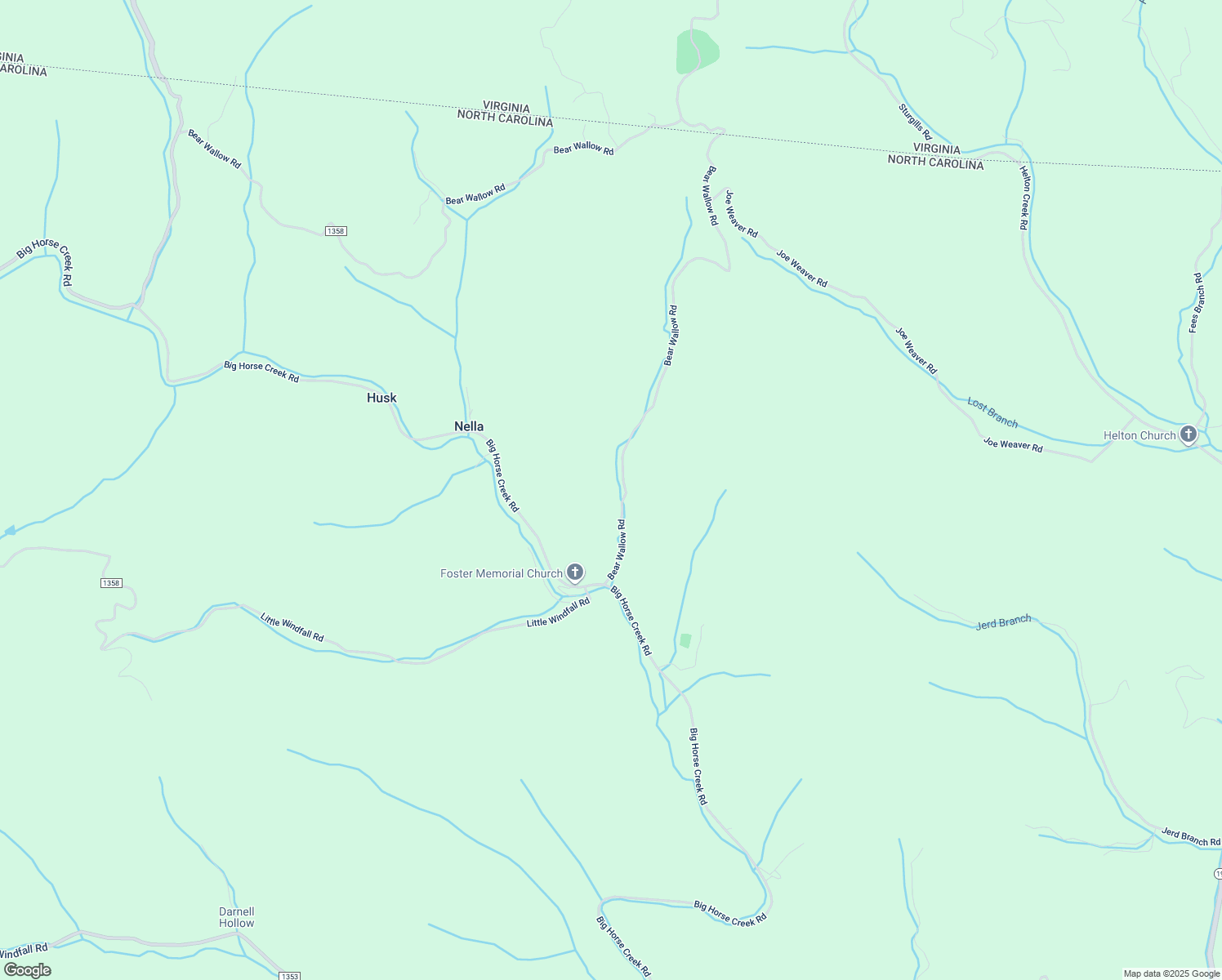 map of restaurants, bars, coffee shops, grocery stores, and more near 385 Bear Wallow Road in Lansing