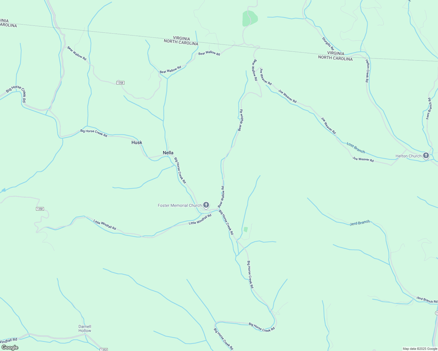 map of restaurants, bars, coffee shops, grocery stores, and more near 385 Bear Wallow Road in Lansing