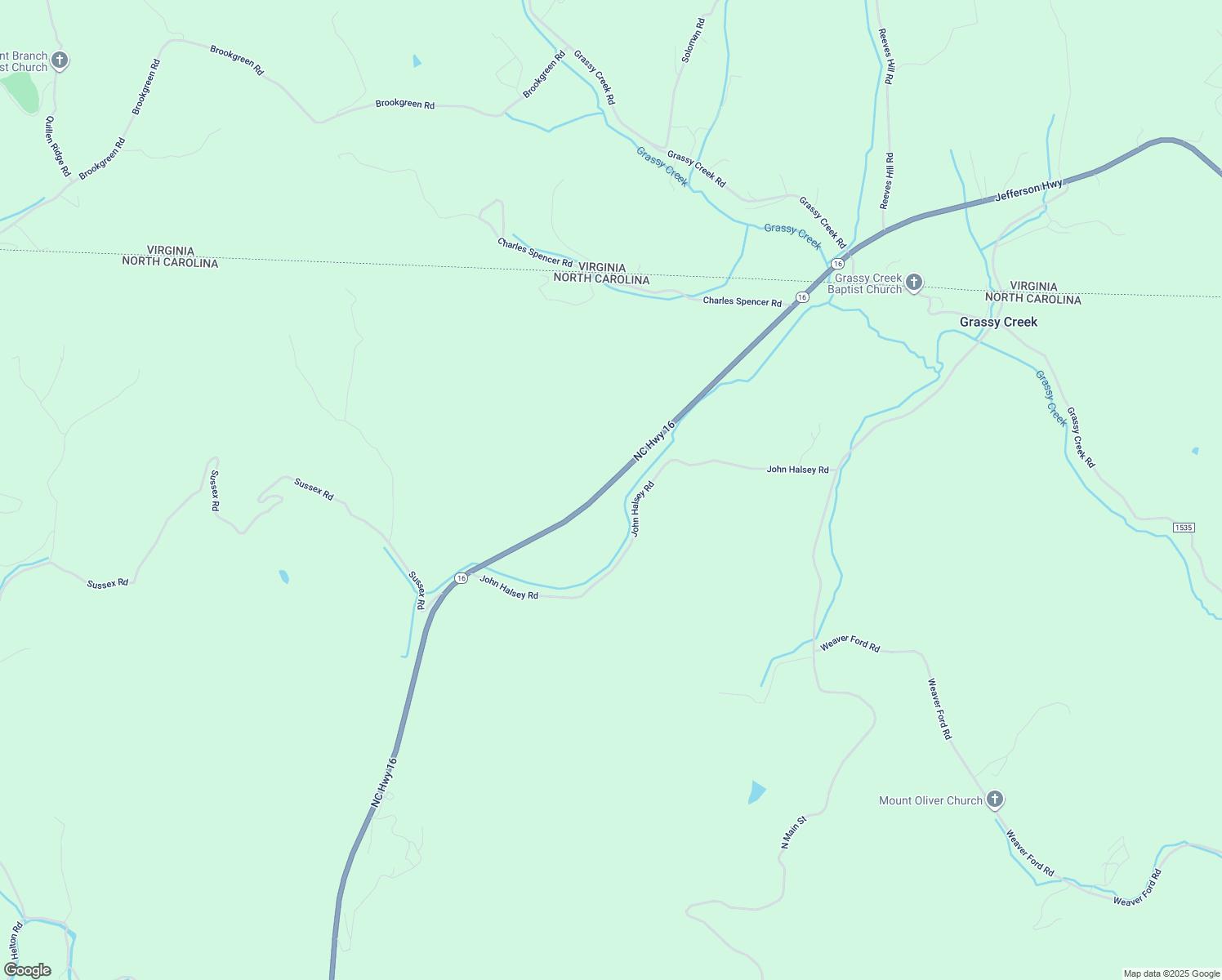 map of restaurants, bars, coffee shops, grocery stores, and more near 12460 North Carolina 16 in Grassy Creek