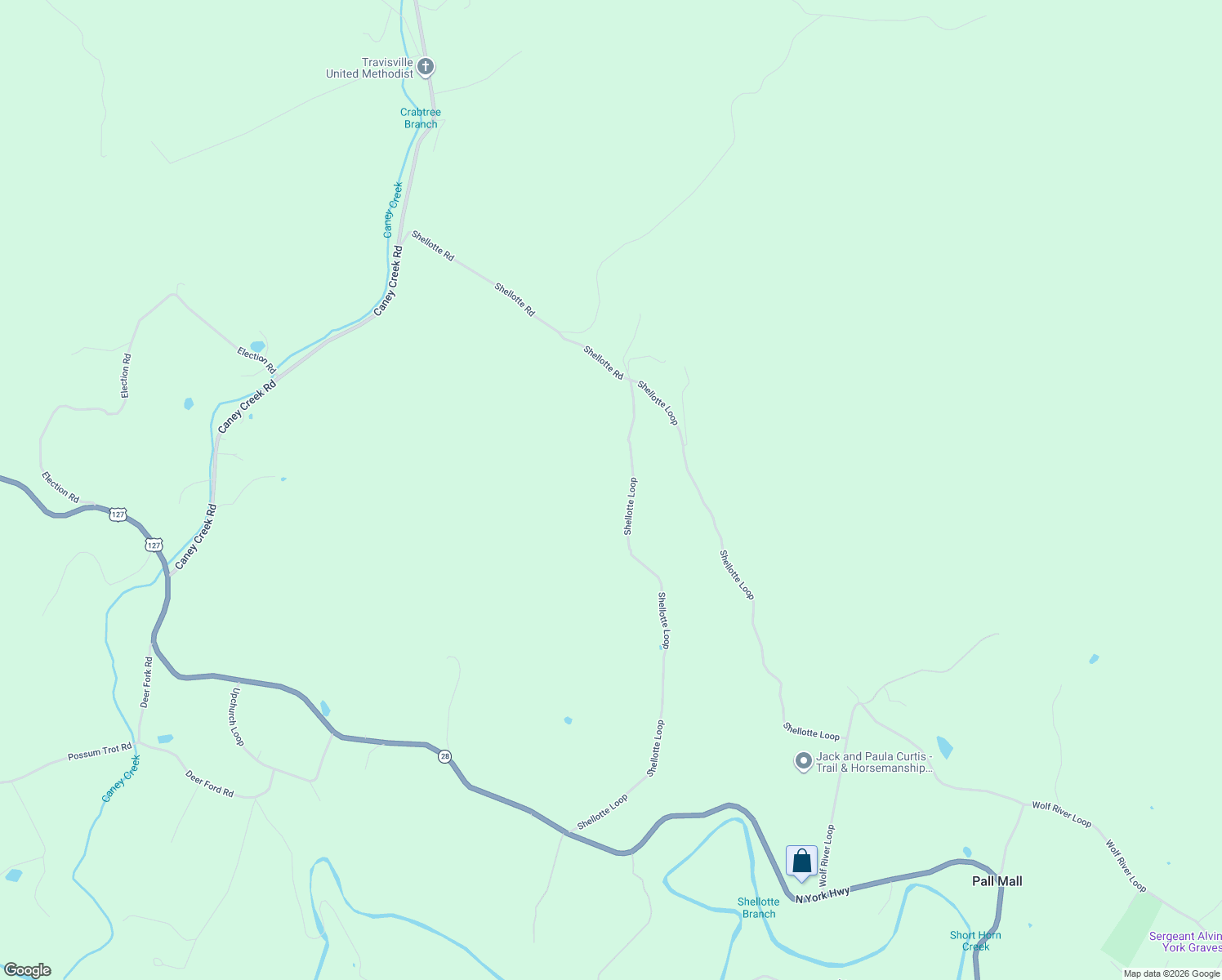 map of restaurants, bars, coffee shops, grocery stores, and more near 1245 Shellotte Road in Pall Mall