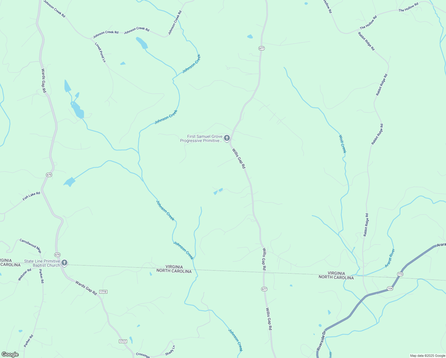 map of restaurants, bars, coffee shops, grocery stores, and more near 1007 Willis Gap Road in Ararat