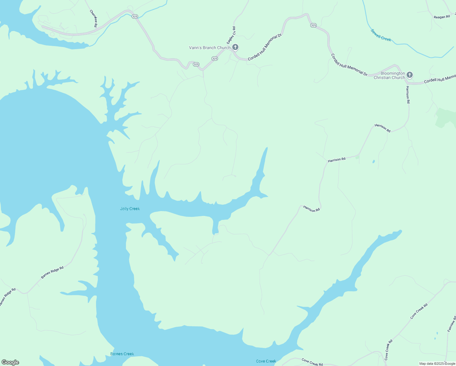 map of restaurants, bars, coffee shops, grocery stores, and more near 1242 Red Bud in Byrdstown
