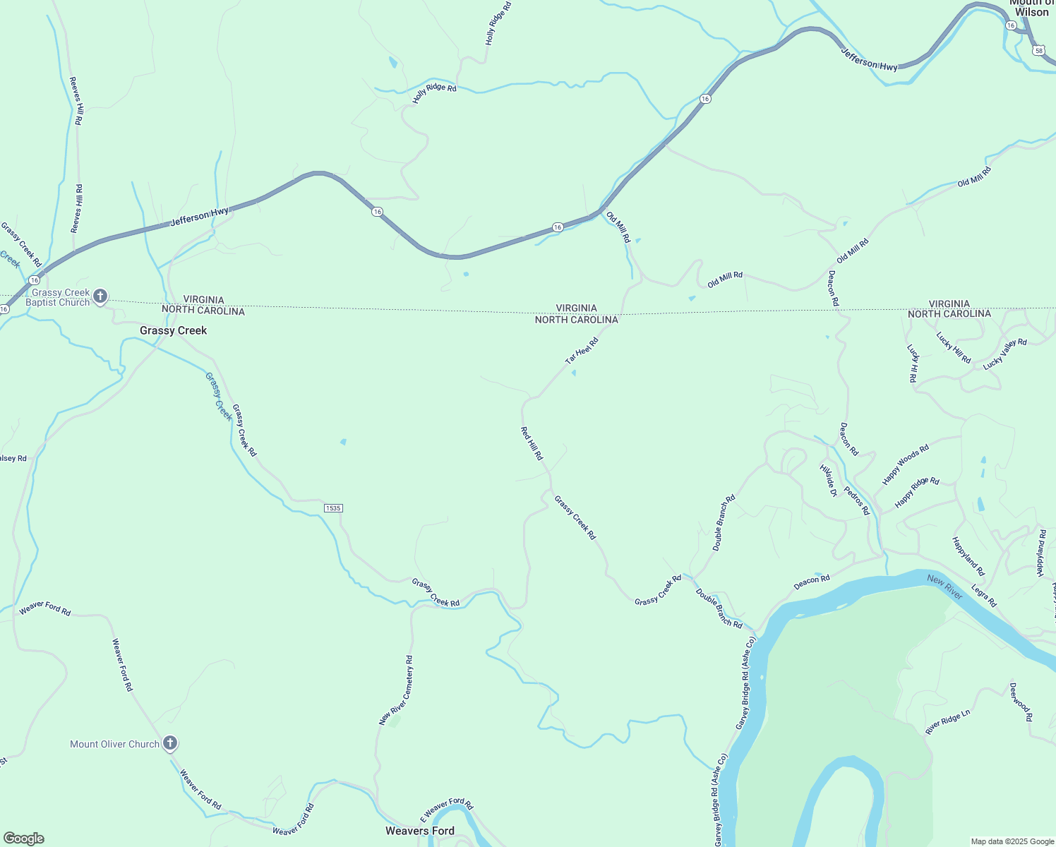 map of restaurants, bars, coffee shops, grocery stores, and more near 320 Red Hill Road in Grassy Creek