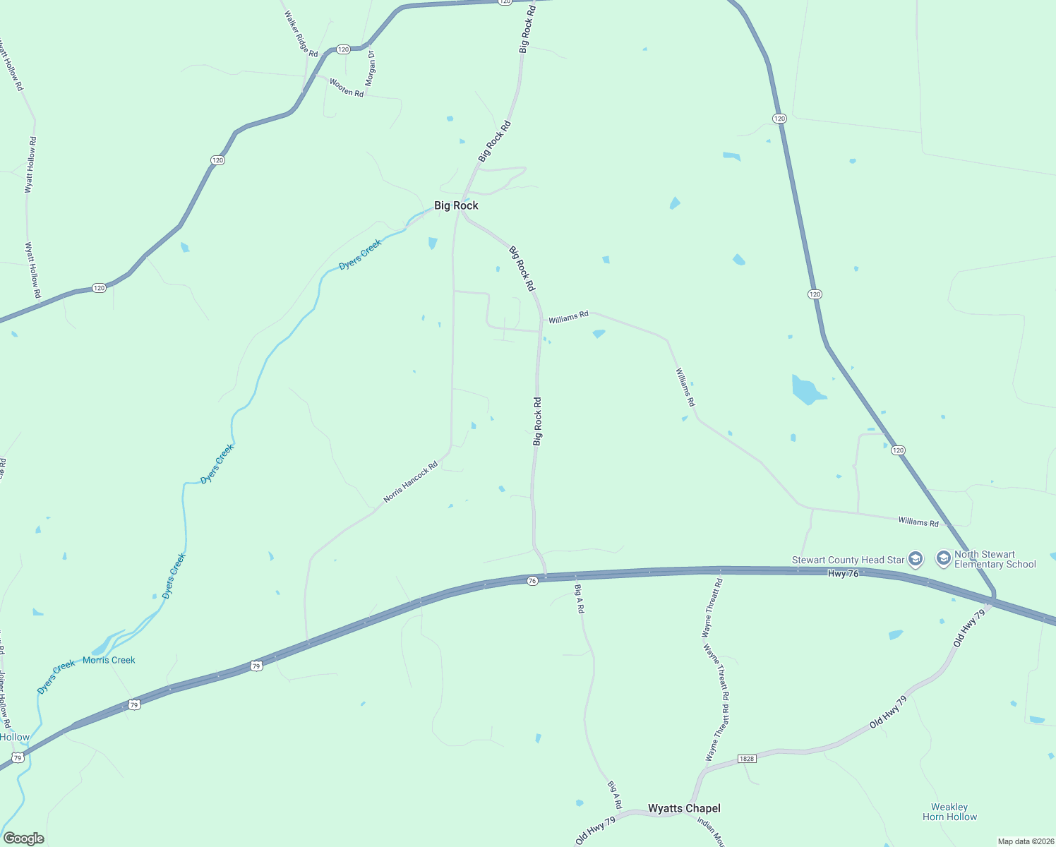 map of restaurants, bars, coffee shops, grocery stores, and more near 227 Big Rock Rd in Big Rock