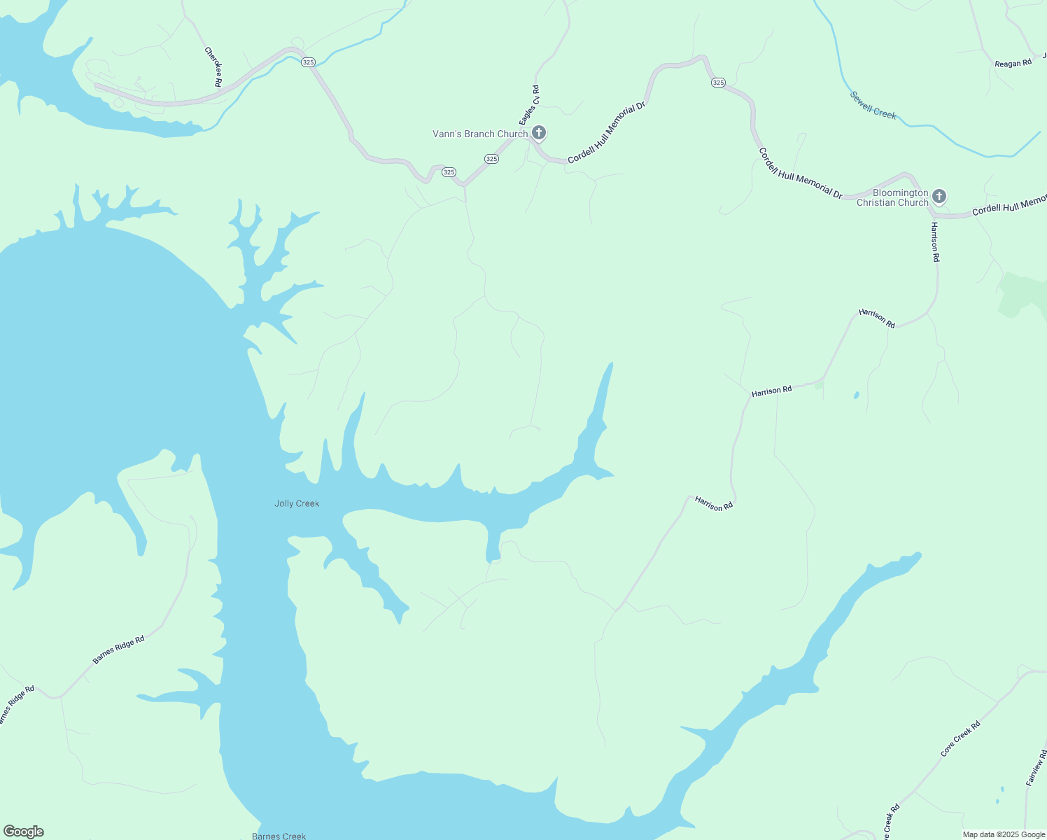 map of restaurants, bars, coffee shops, grocery stores, and more near 1242 Red Bud Road in Byrdstown