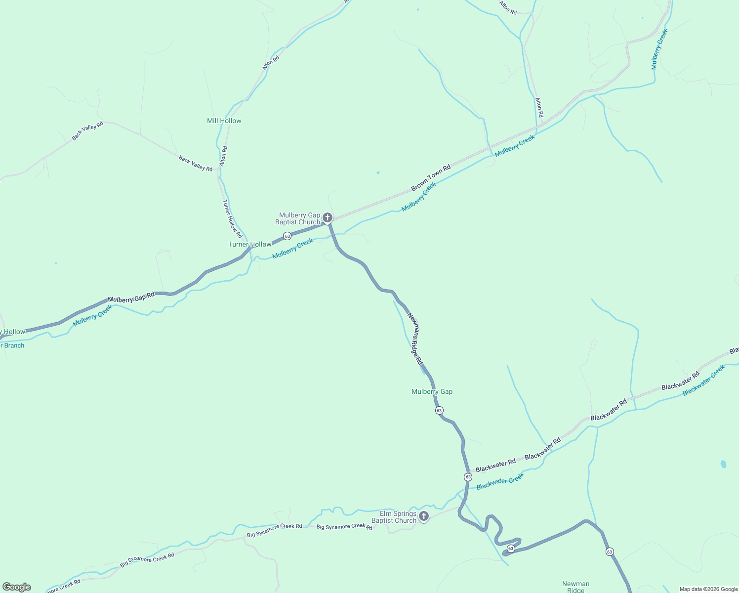 map of restaurants, bars, coffee shops, grocery stores, and more near 5367 Newmans Ridge Road in Sneedville