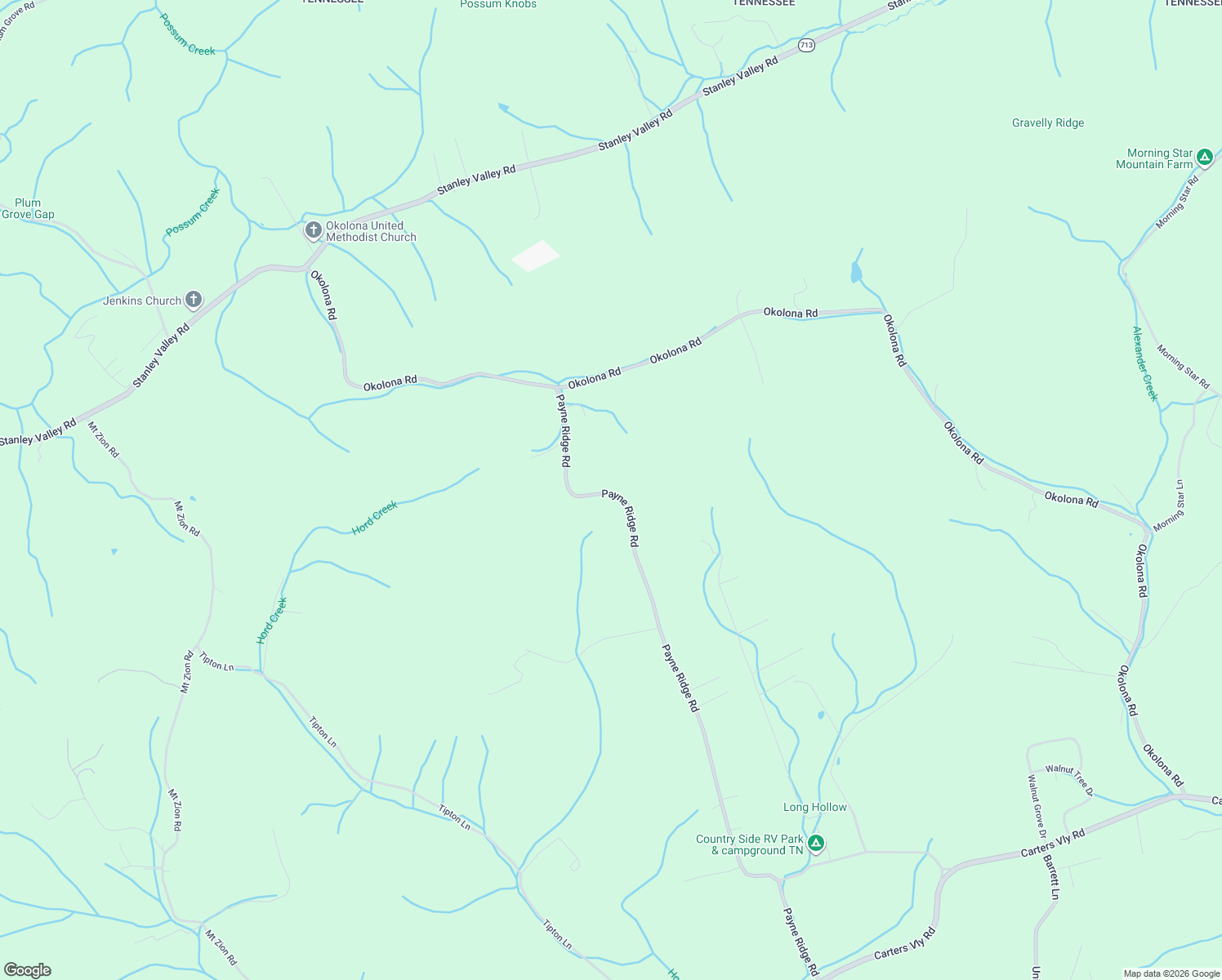 map of restaurants, bars, coffee shops, grocery stores, and more near 478 Payne Ridge Road in Church Hill