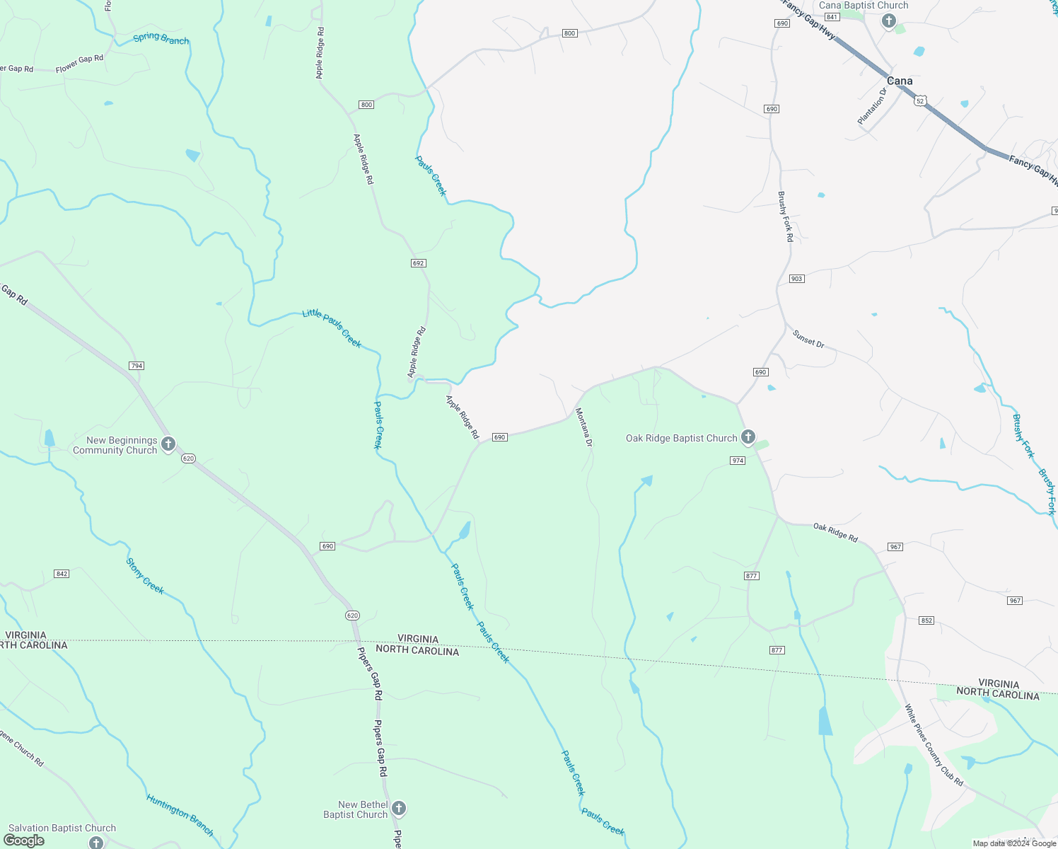 map of restaurants, bars, coffee shops, grocery stores, and more near 2236 State Road 690 in Cana