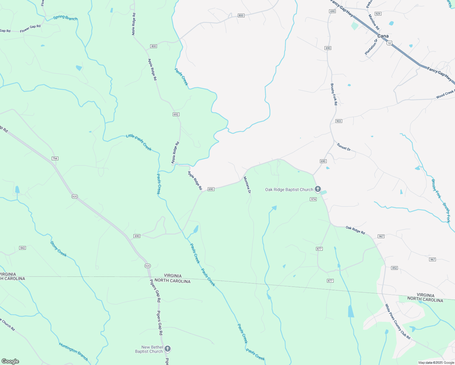 map of restaurants, bars, coffee shops, grocery stores, and more near 2236 State Road 690 in Cana