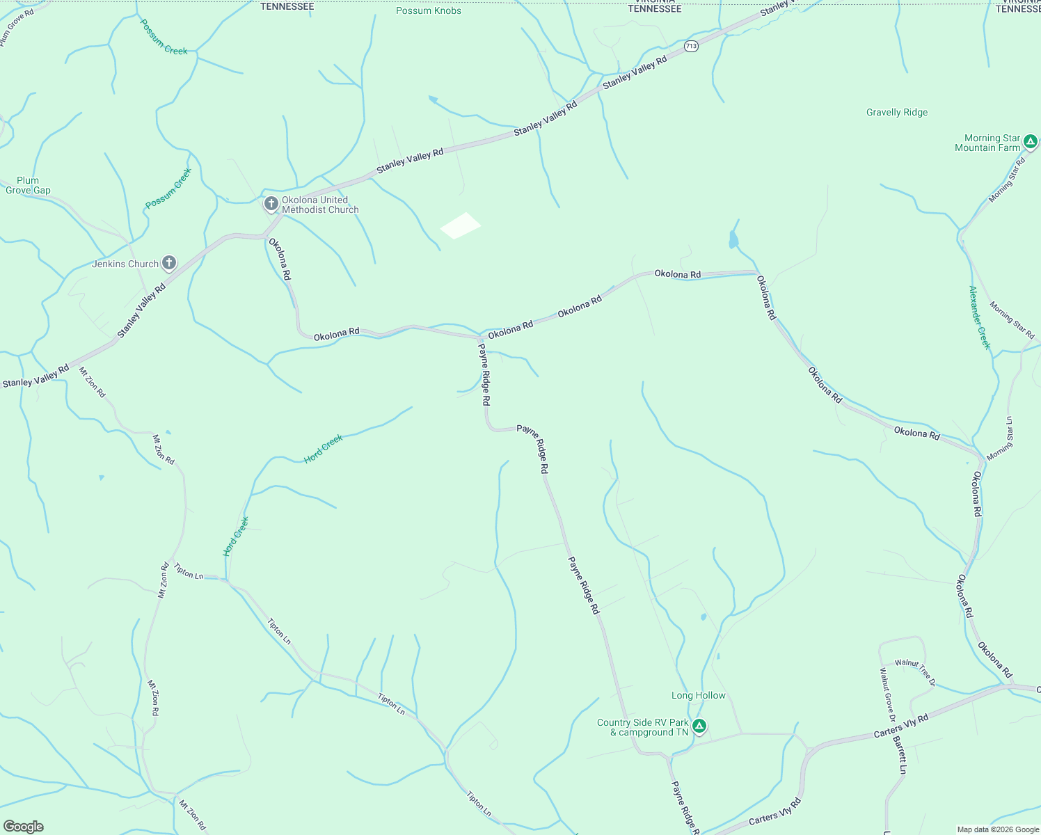 map of restaurants, bars, coffee shops, grocery stores, and more near 480 Payne Ridge Road in Church Hill