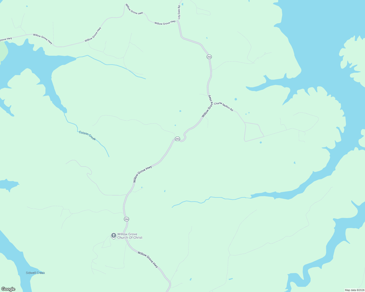 map of restaurants, bars, coffee shops, grocery stores, and more near Willow Grove Highway in ALLONS