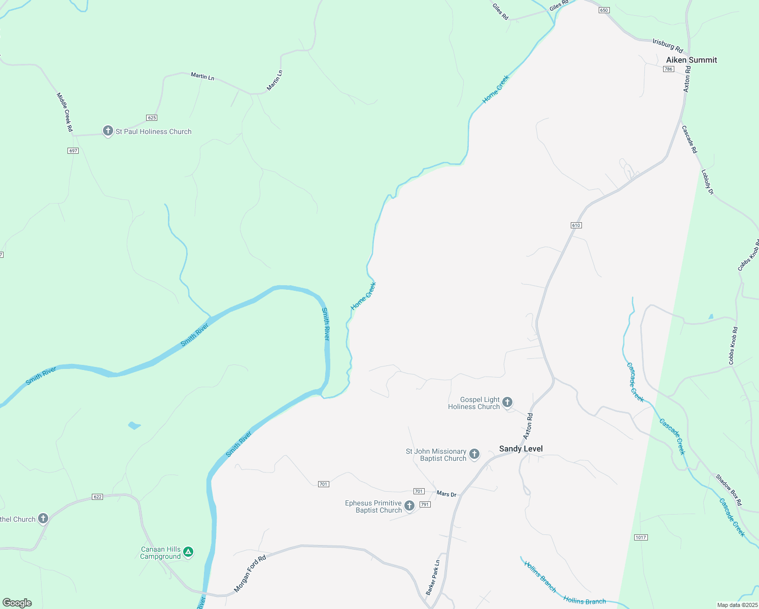 map of restaurants, bars, coffee shops, grocery stores, and more near Axton Road in Henry County
