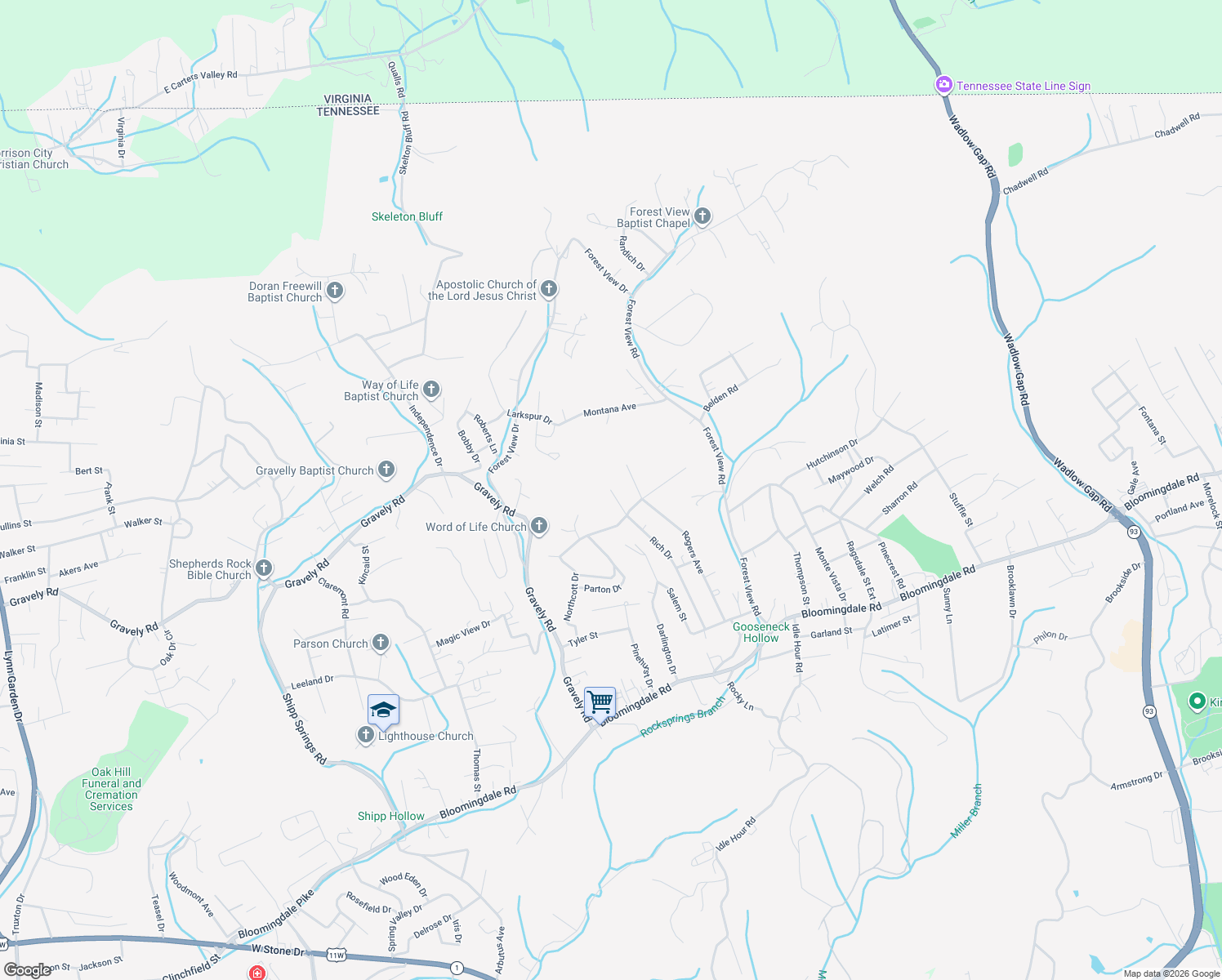 map of restaurants, bars, coffee shops, grocery stores, and more near 699 Rich Dr Exd in Bloomingdale