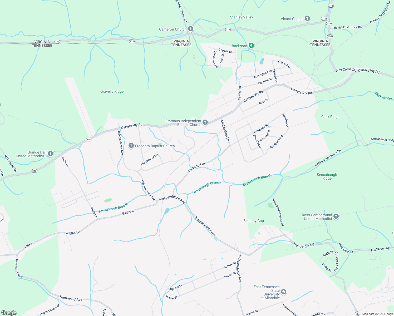map of restaurants, bars, coffee shops, grocery stores, and more near 605 Redwood Drive in Mount Carmel