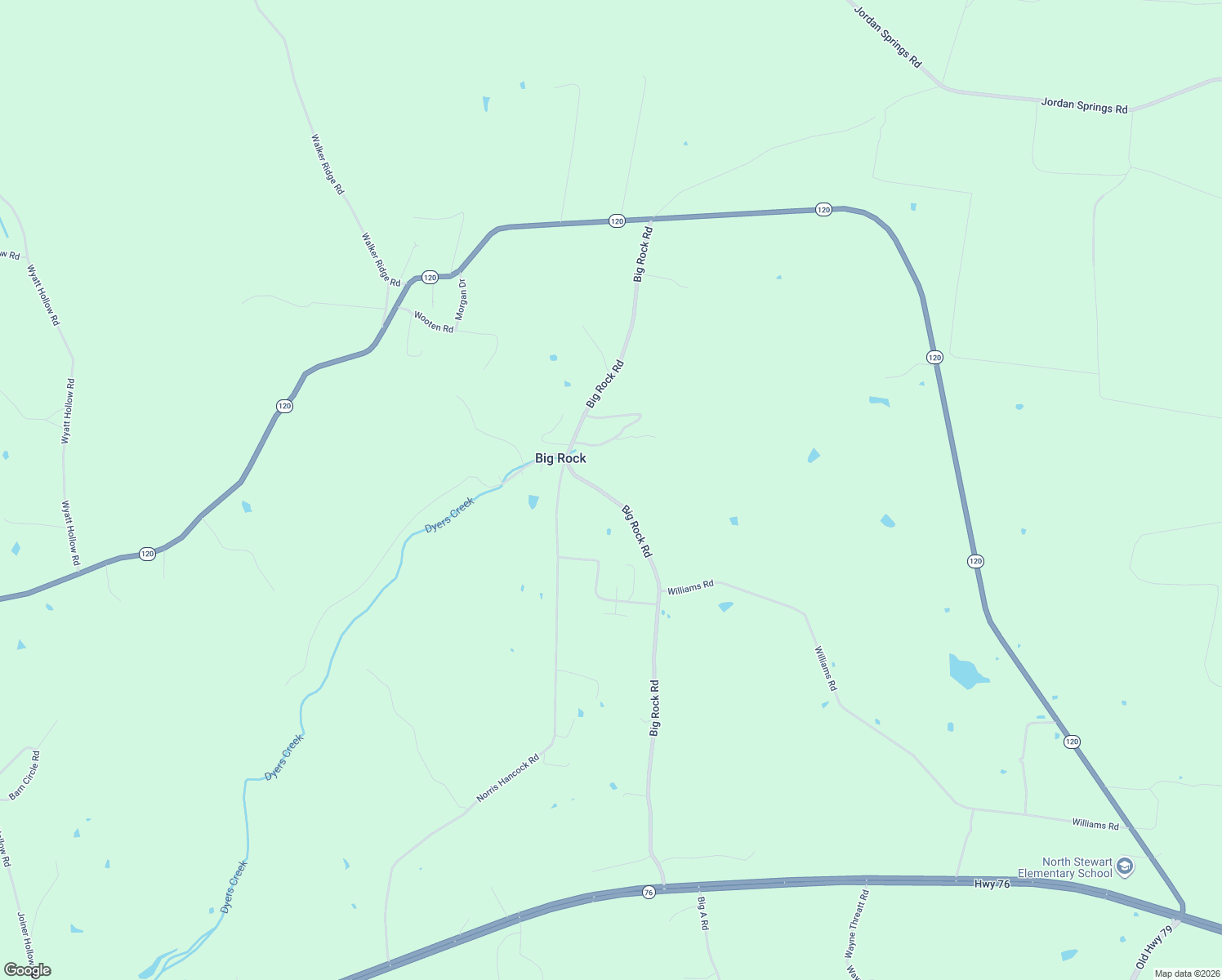 map of restaurants, bars, coffee shops, grocery stores, and more near 480 Big Rock Road in Big Rock