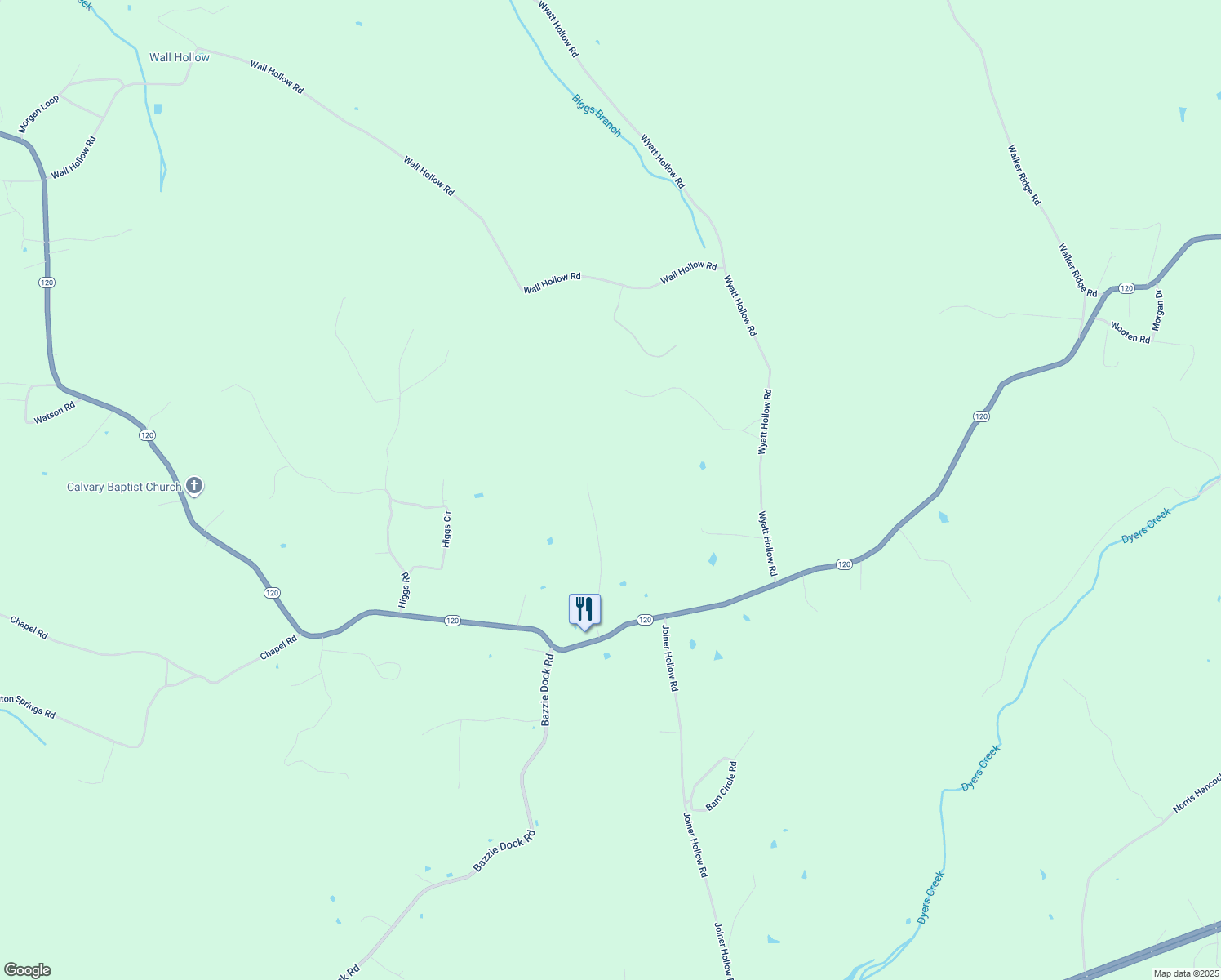 map of restaurants, bars, coffee shops, grocery stores, and more near 150 Hawkins Ln in Big Rock