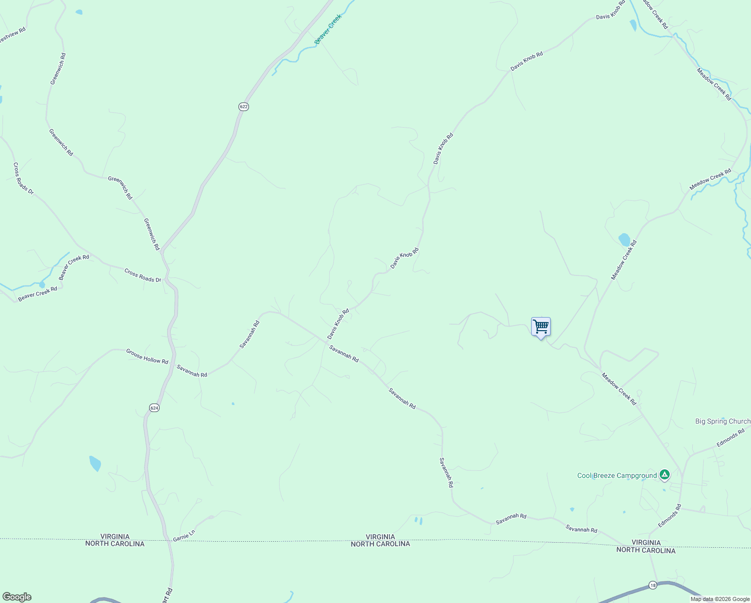 map of restaurants, bars, coffee shops, grocery stores, and more near 46 January Lane in Galax