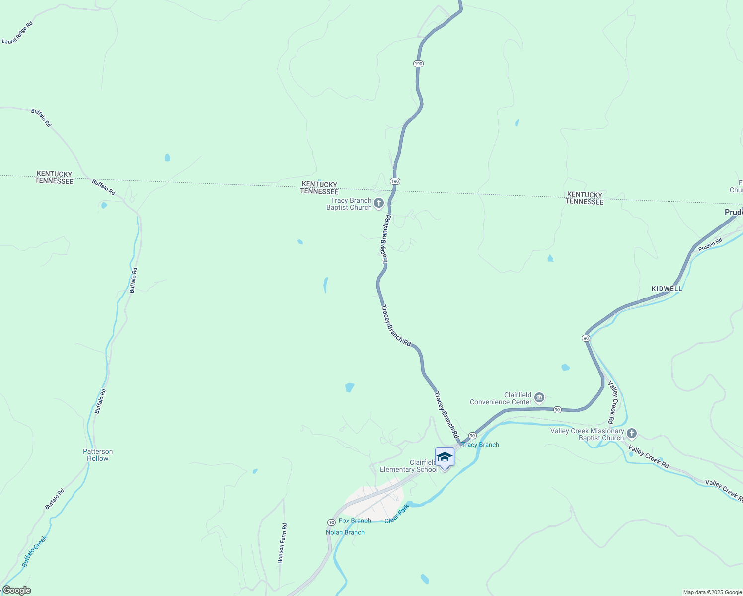 map of restaurants, bars, coffee shops, grocery stores, and more near Poplar Ln in Clairfield