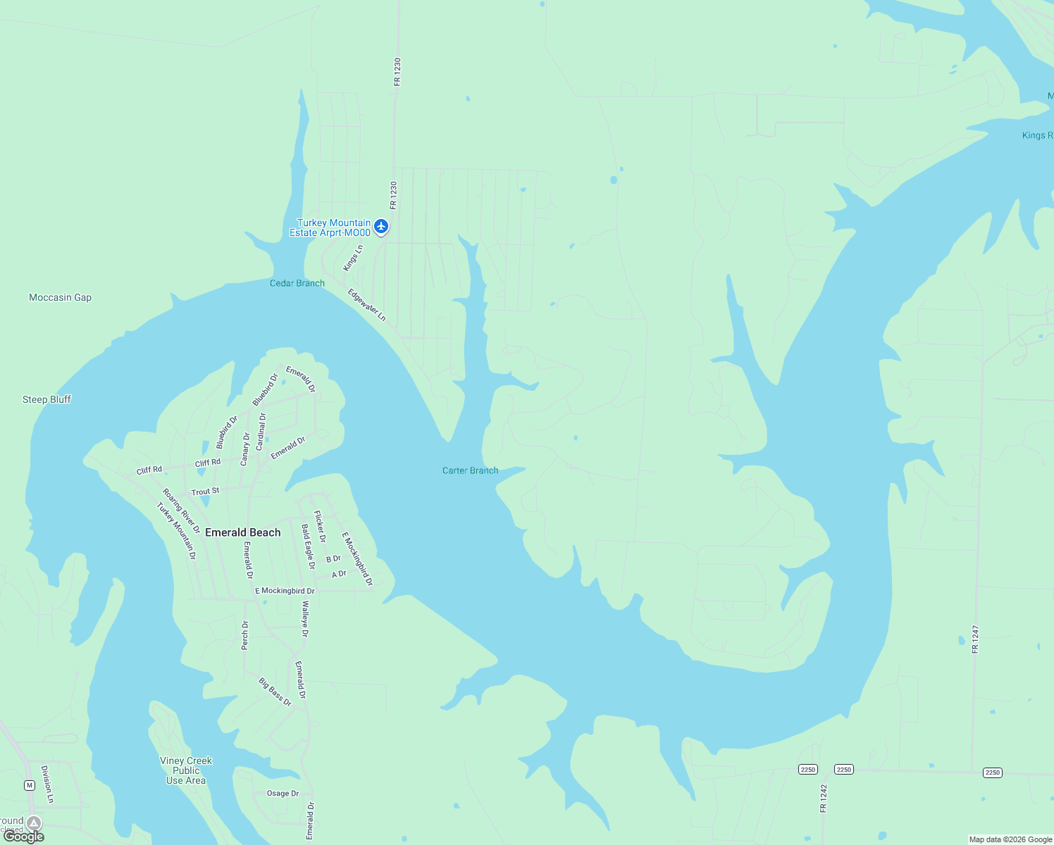 map of restaurants, bars, coffee shops, grocery stores, and more near 23358 Stoney Point Circle in Shell Knob