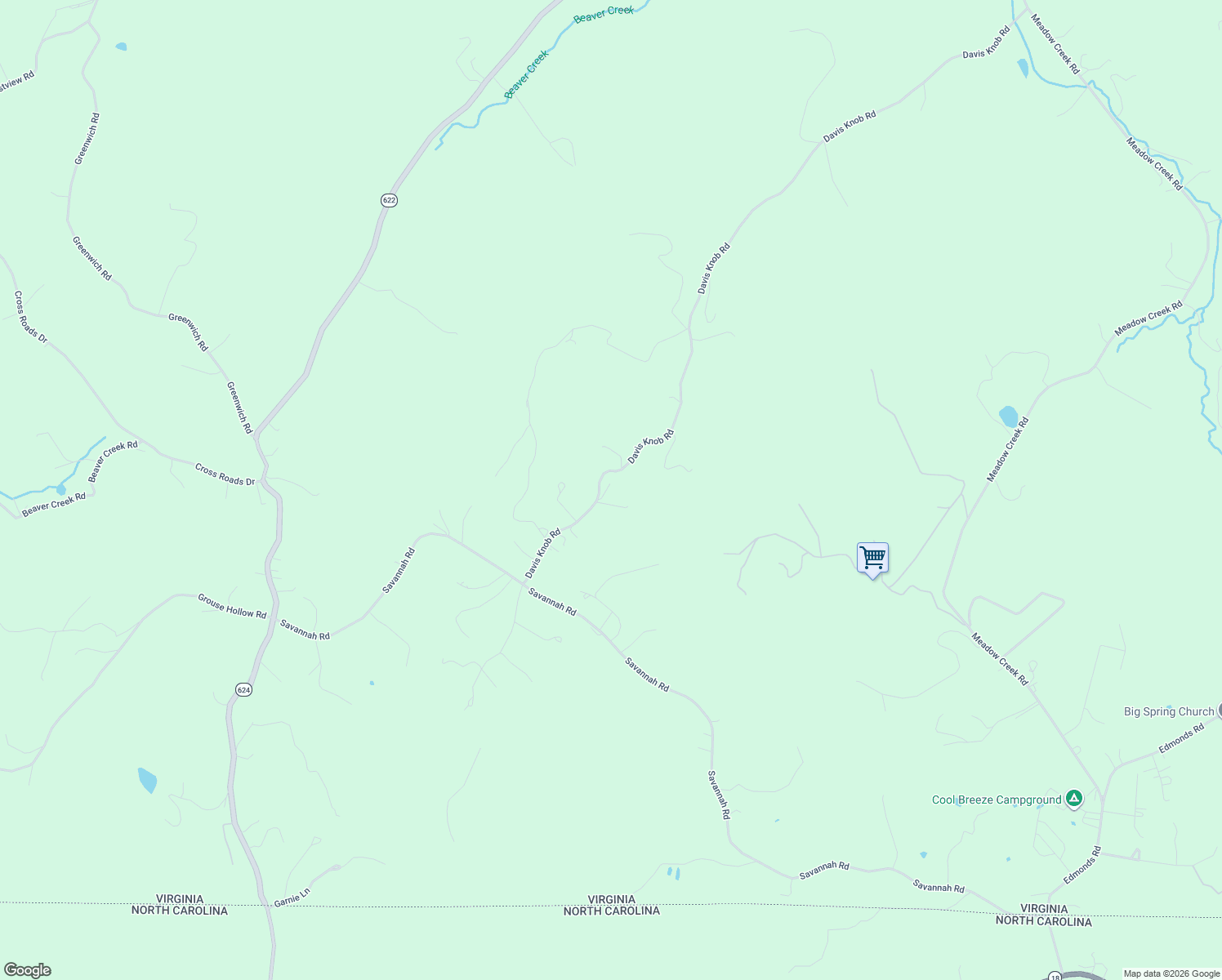 map of restaurants, bars, coffee shops, grocery stores, and more near 46 January Lane in Galax