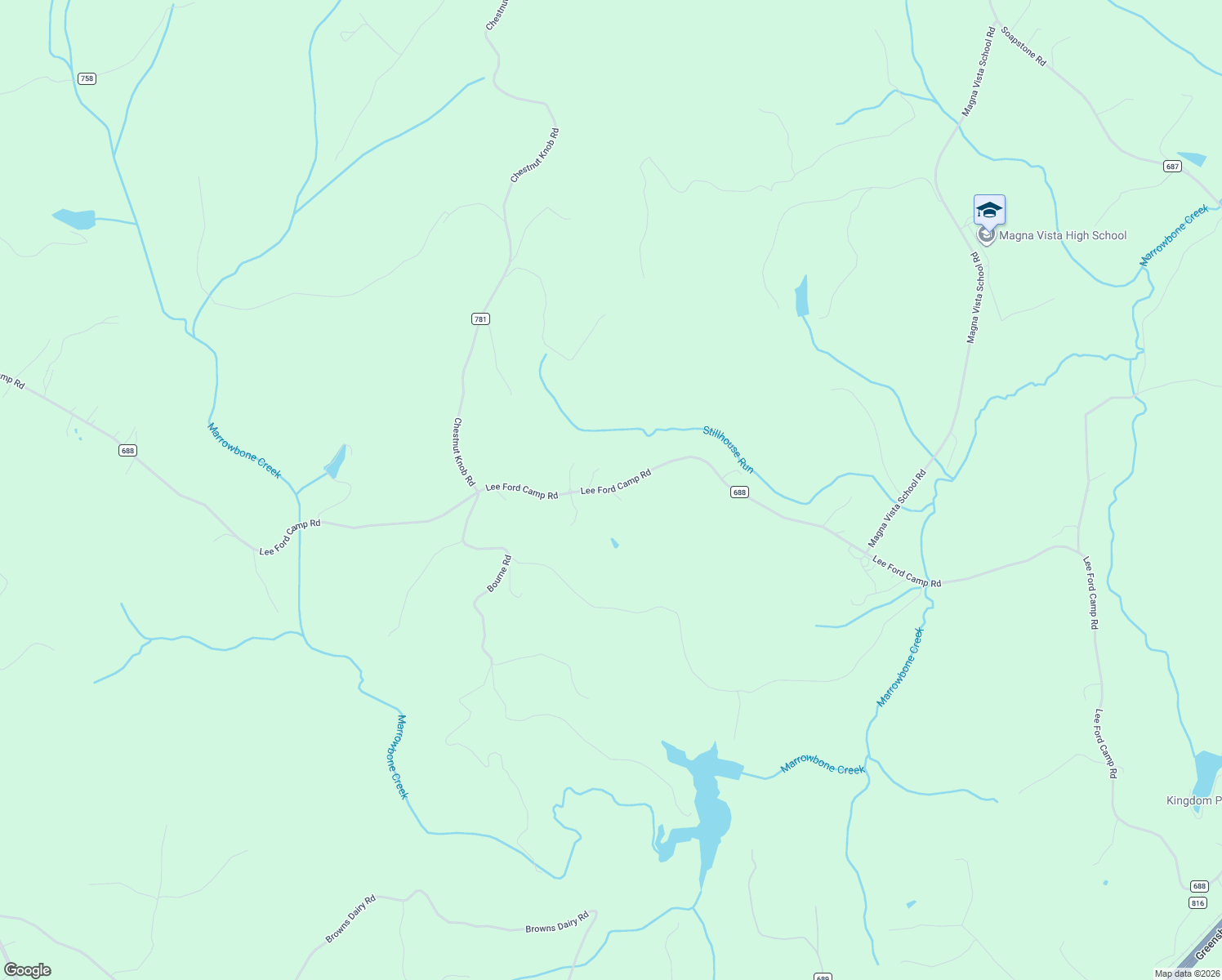 map of restaurants, bars, coffee shops, grocery stores, and more near Lee Ford Camp Road in Henry County
