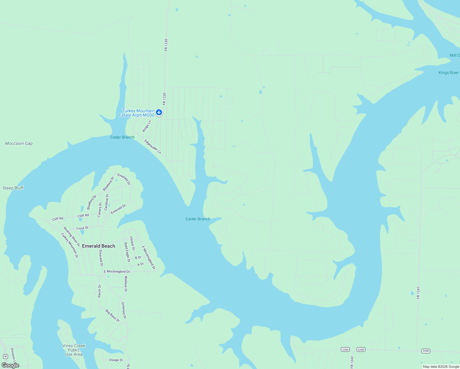 map of restaurants, bars, coffee shops, grocery stores, and more near 24143 Stone Haven Way in Shell Knob