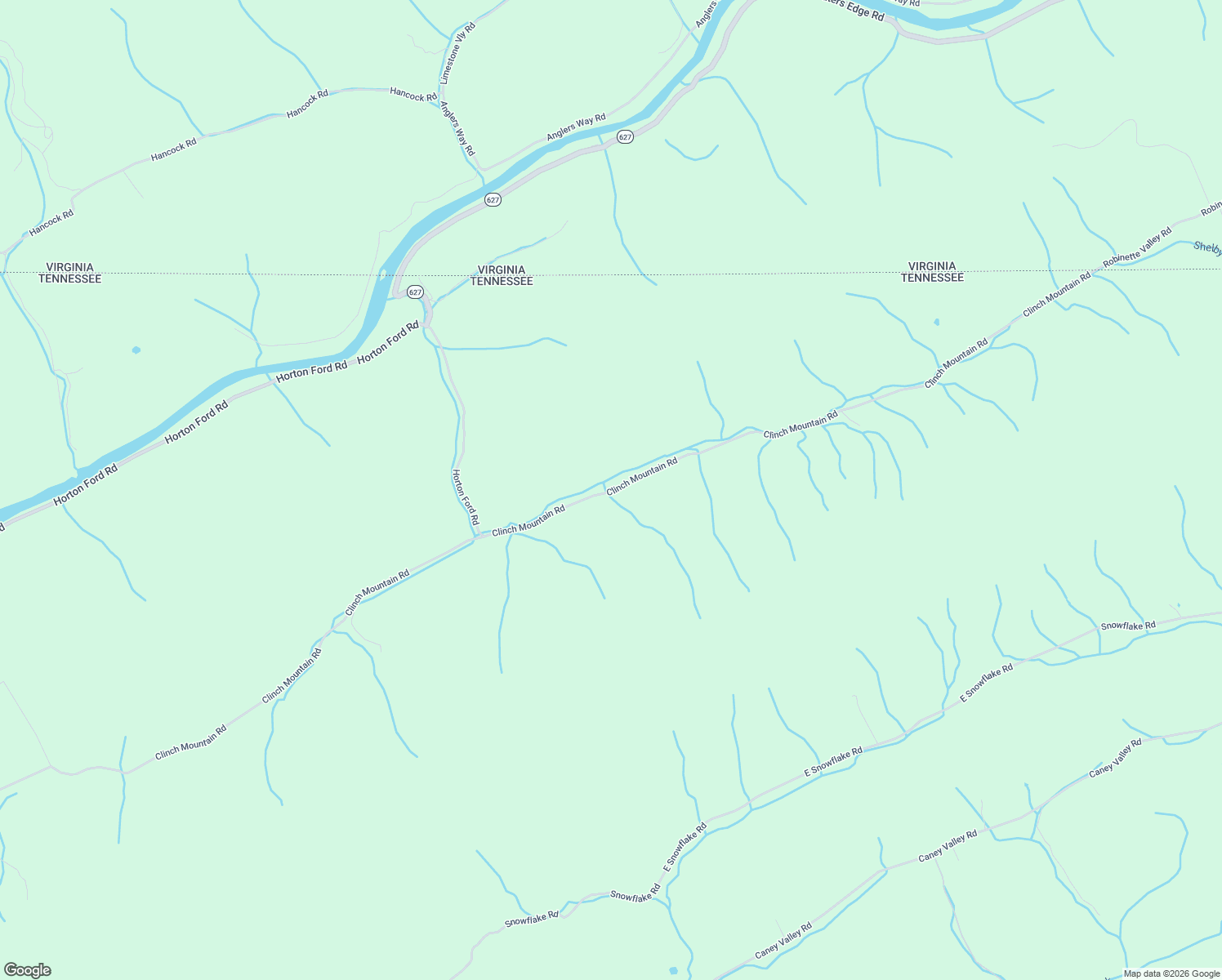 map of restaurants, bars, coffee shops, grocery stores, and more near 5367 Clinch Mountain Road in Eidson
