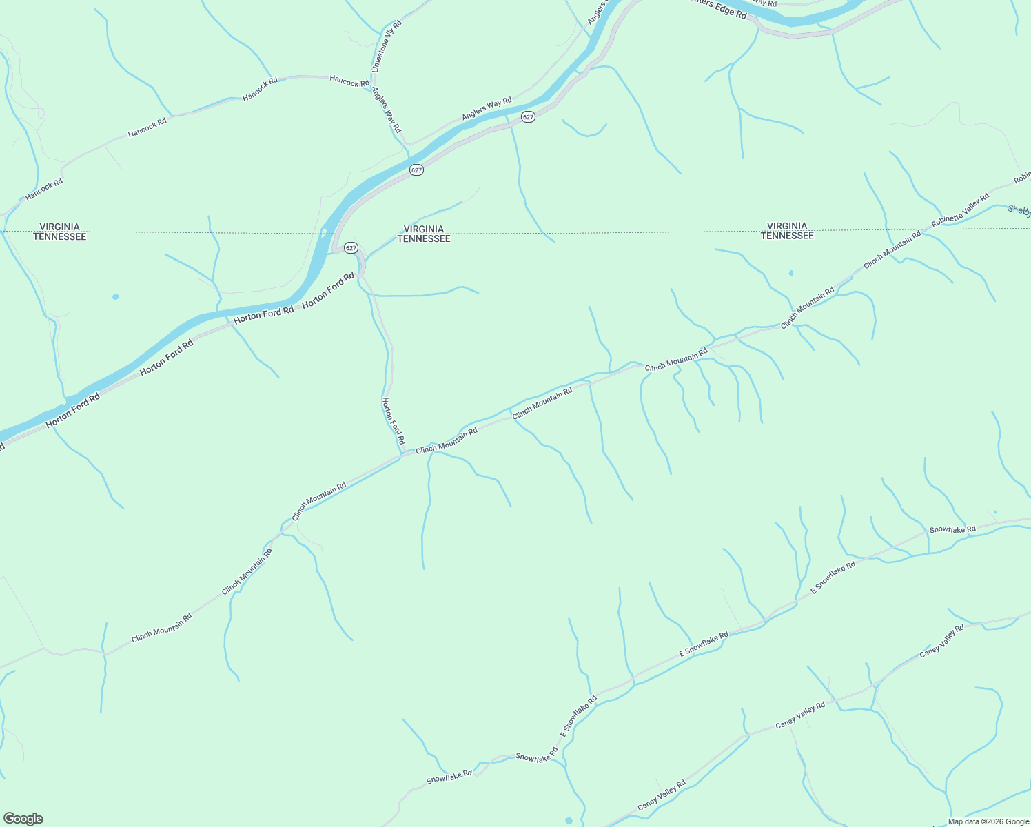 map of restaurants, bars, coffee shops, grocery stores, and more near 5367 Clinch Mountain Road in Eidson