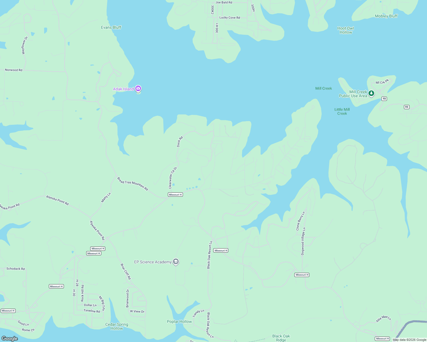 map of restaurants, bars, coffee shops, grocery stores, and more near 166 Arrow Ln in Lampe