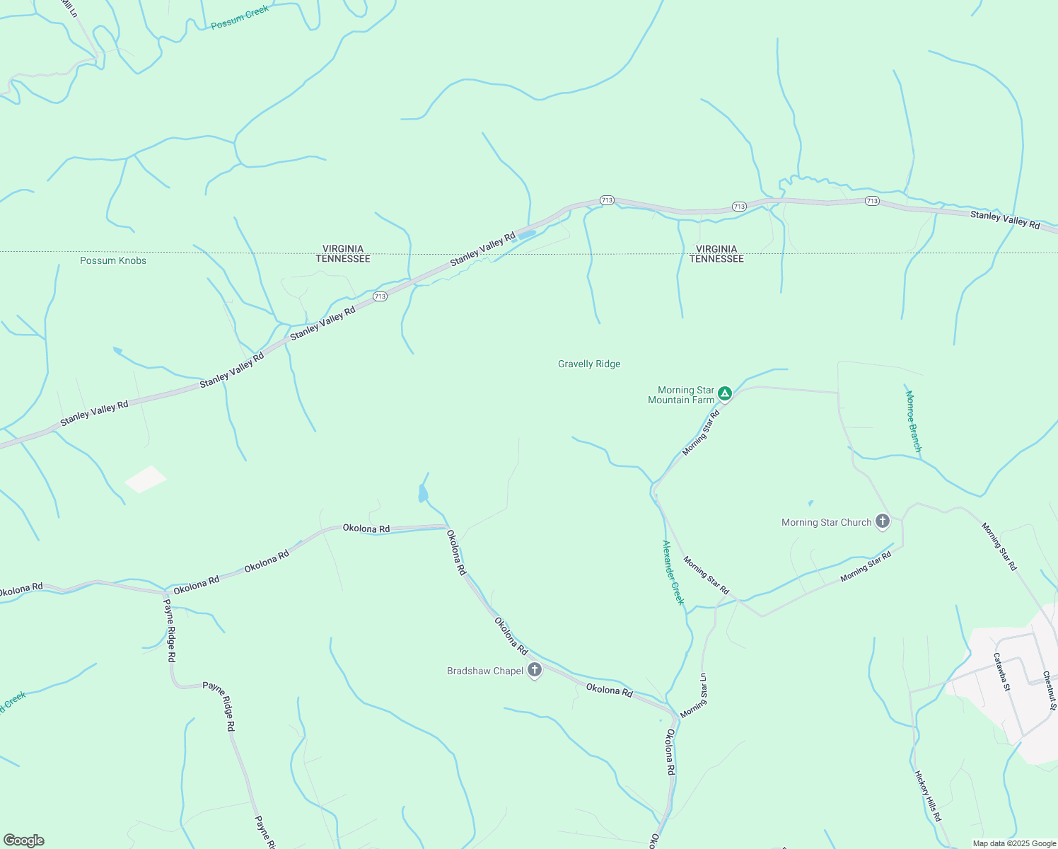 map of restaurants, bars, coffee shops, grocery stores, and more near 686 Okolona Road in Church Hill