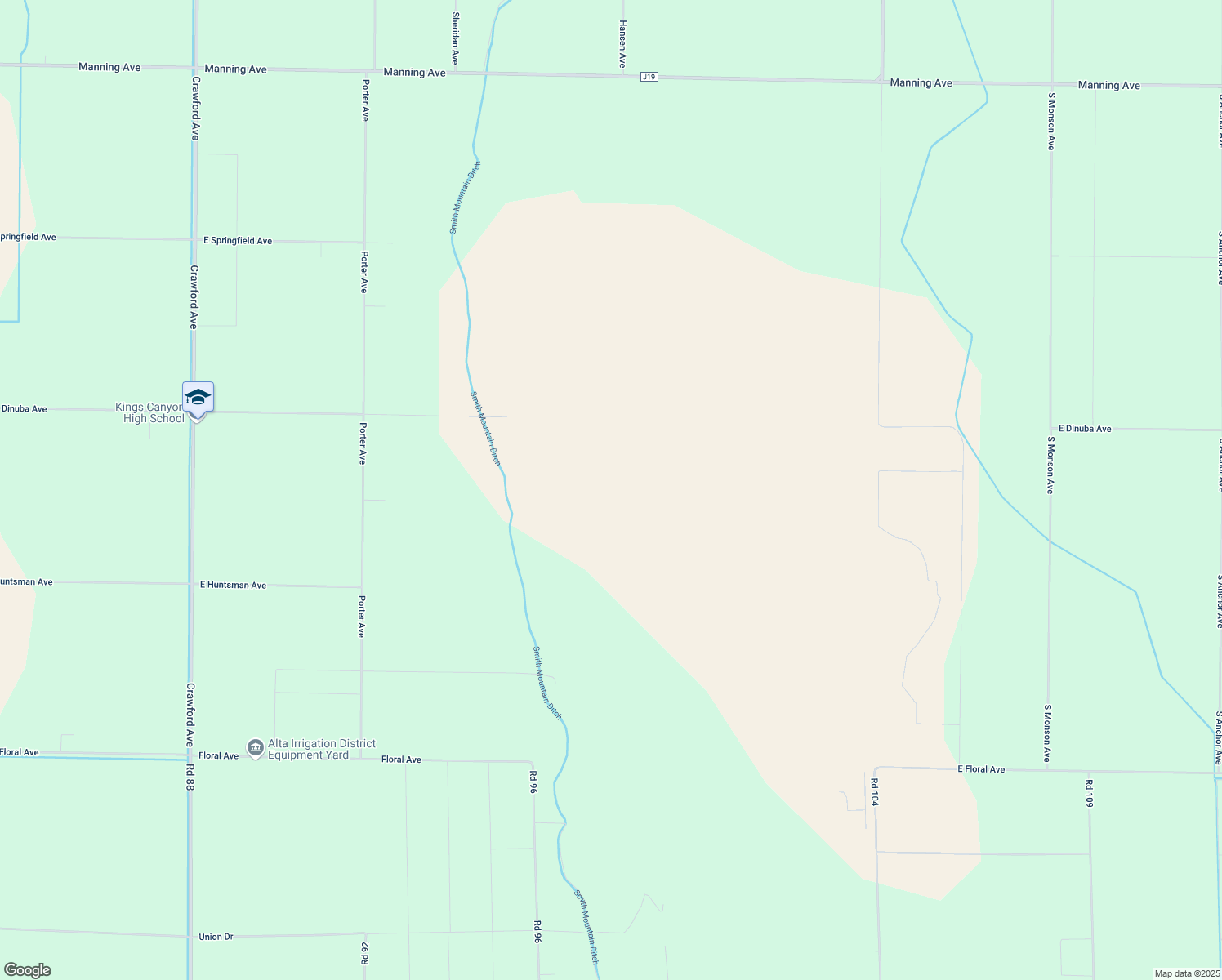 map of restaurants, bars, coffee shops, grocery stores, and more near 23950 East Dinuba Avenue in Dinuba