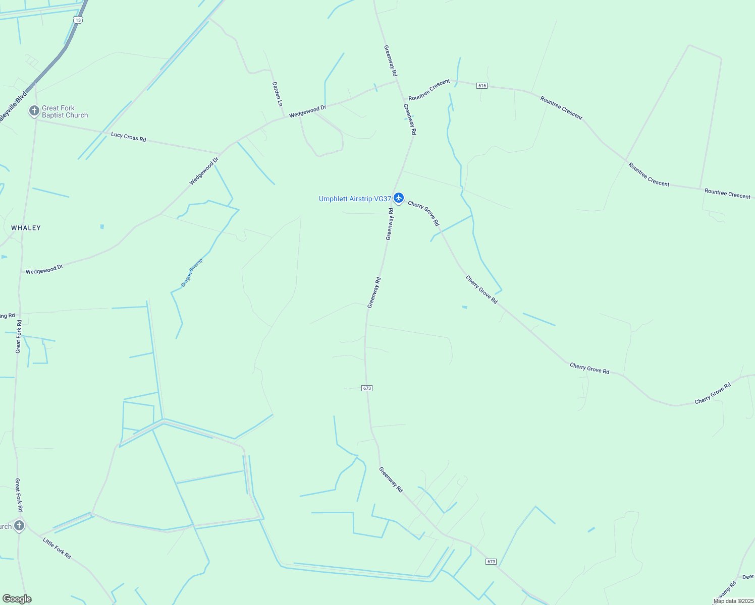 map of restaurants, bars, coffee shops, grocery stores, and more near 1800 Greenway Road in Suffolk