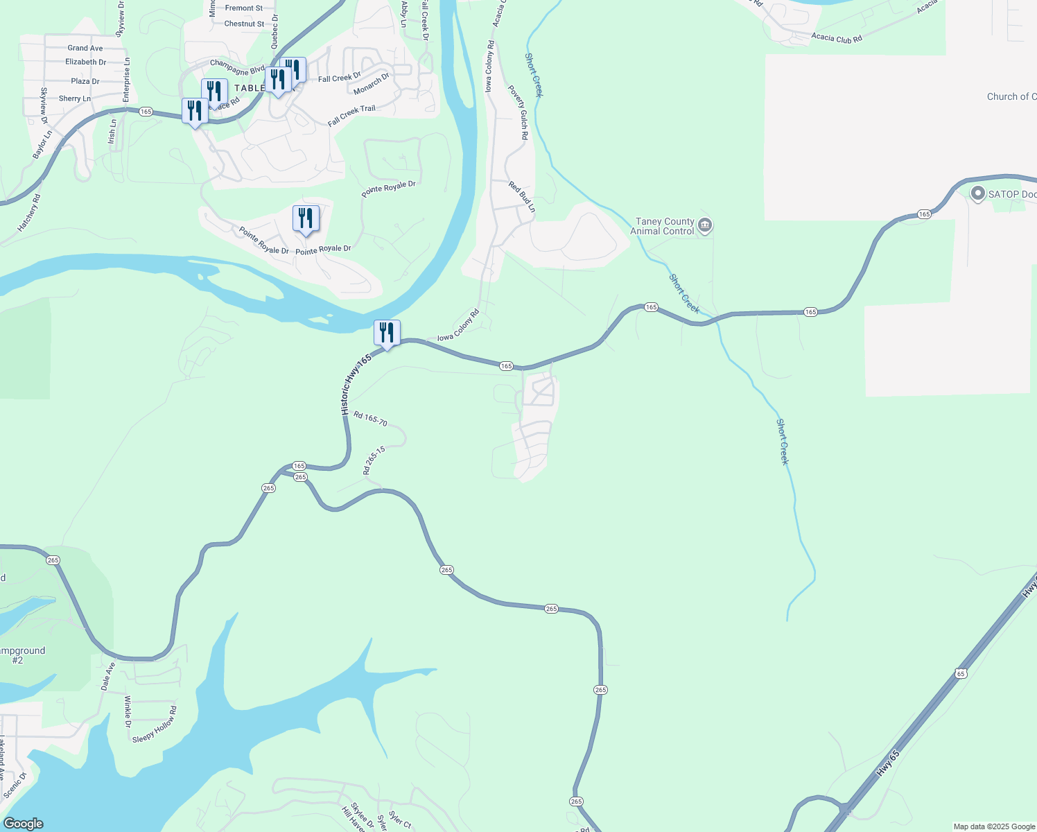 map of restaurants, bars, coffee shops, grocery stores, and more near 193 Bear's Paw Way in Hollister