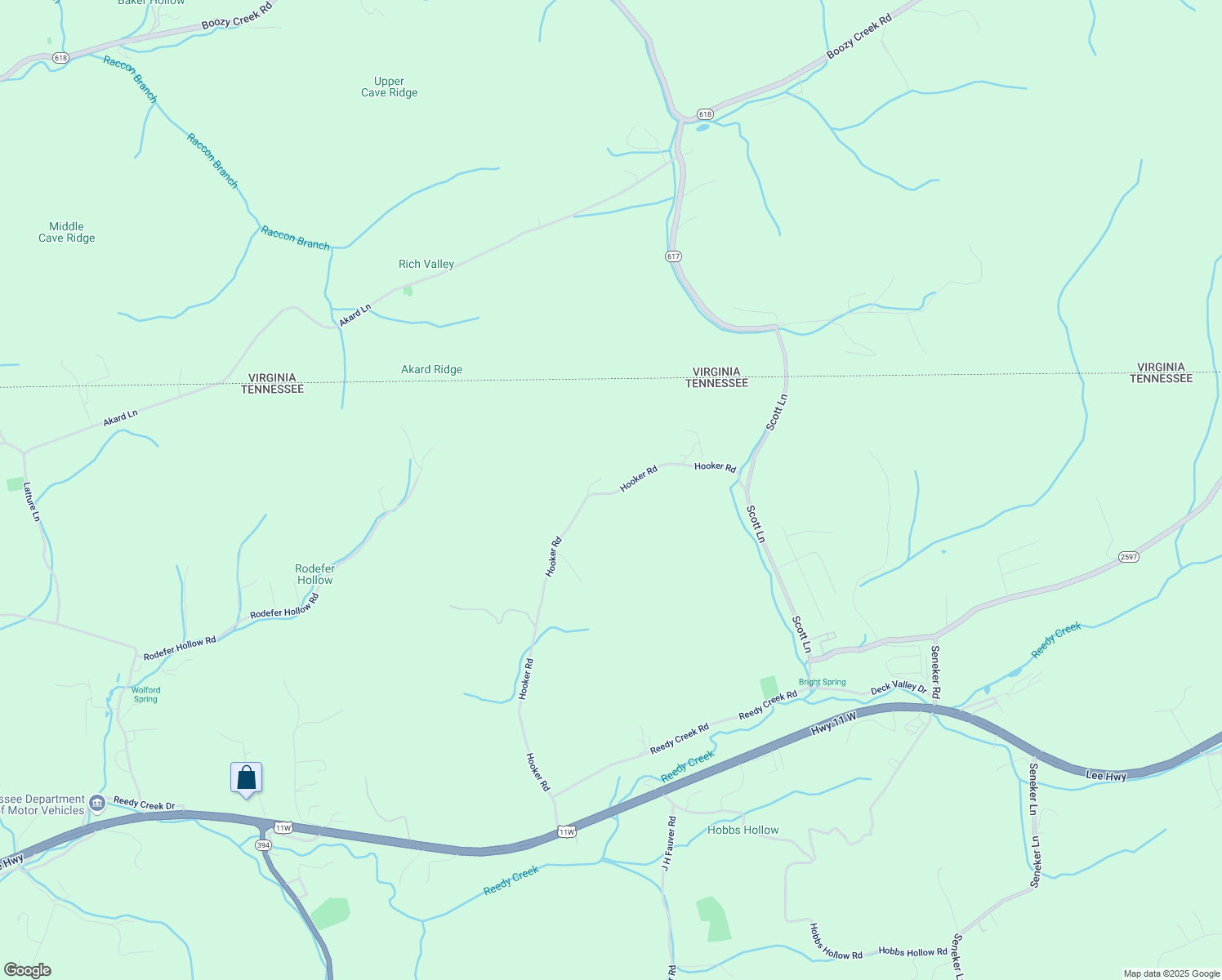 map of restaurants, bars, coffee shops, grocery stores, and more near 699 Hooker Road in Blountville