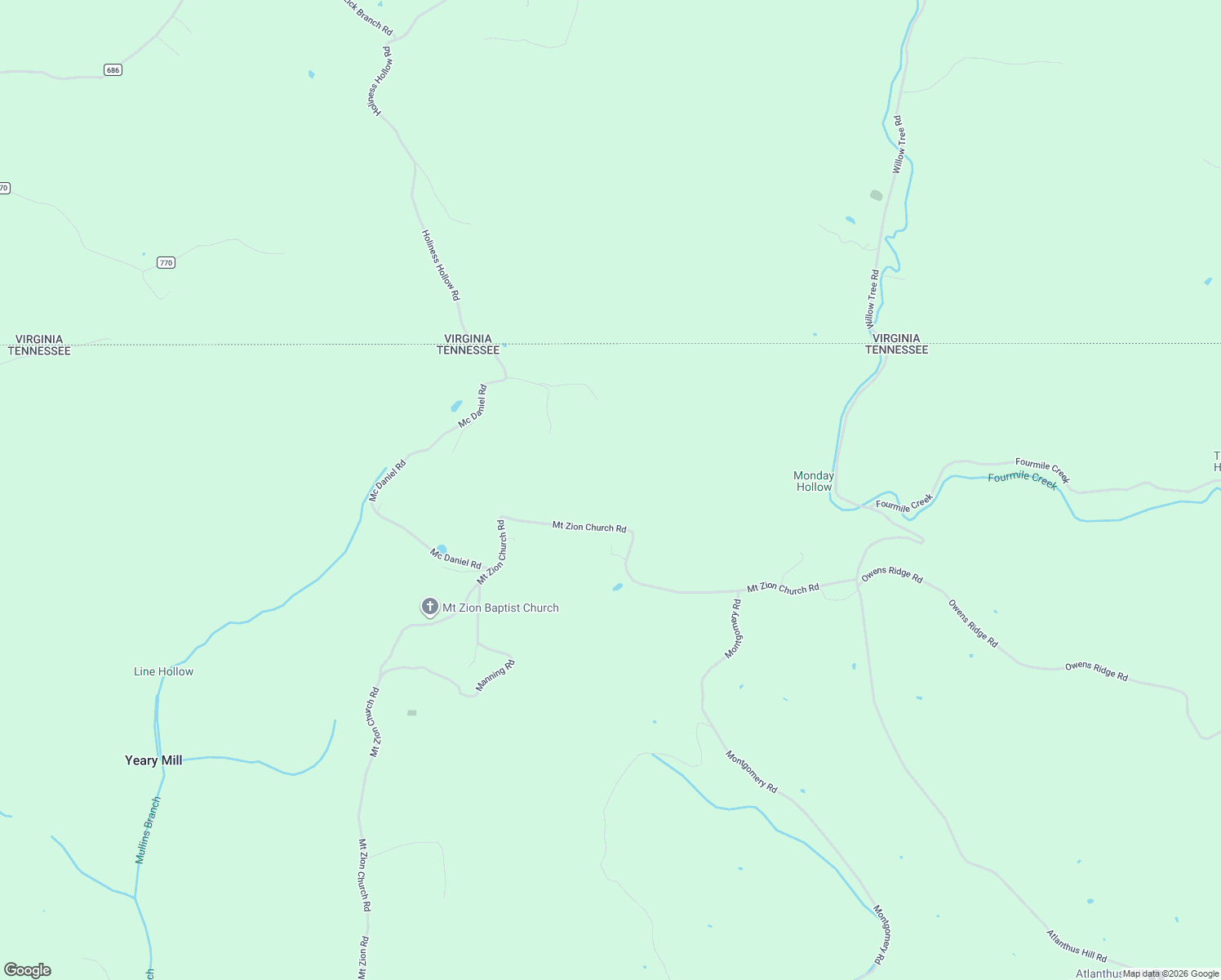 map of restaurants, bars, coffee shops, grocery stores, and more near 1847 Mount Zion Road in Tazewell