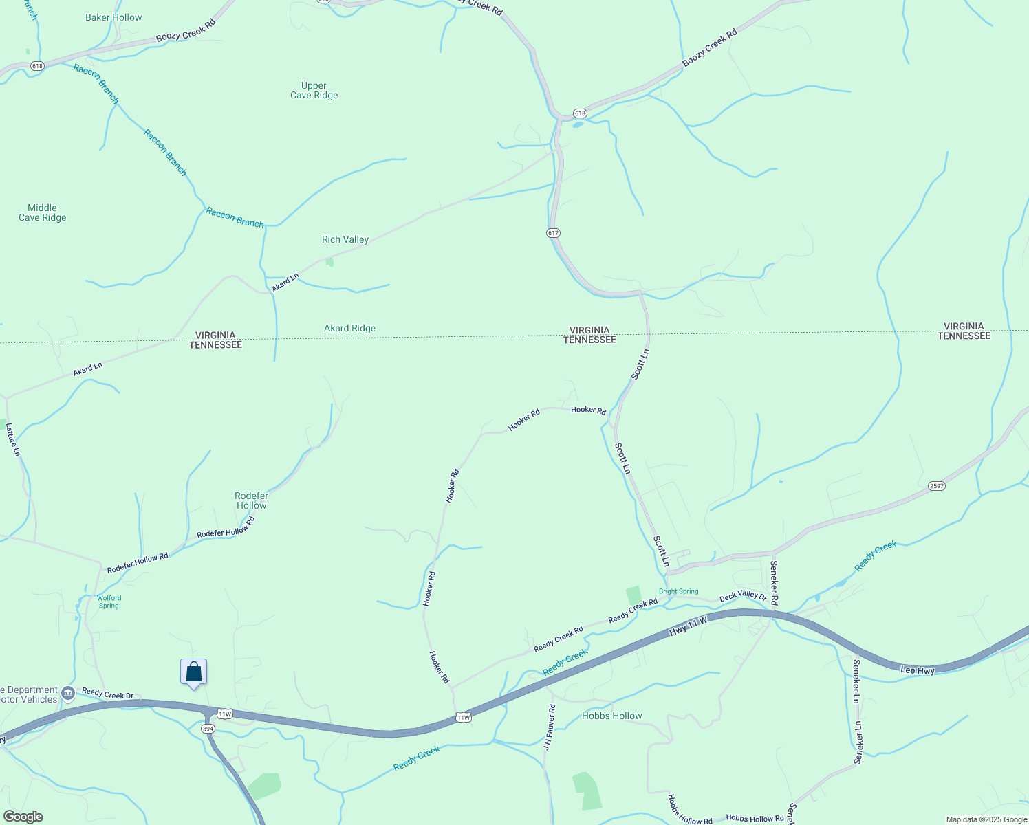 map of restaurants, bars, coffee shops, grocery stores, and more near 699 Hooker Road in Blountville