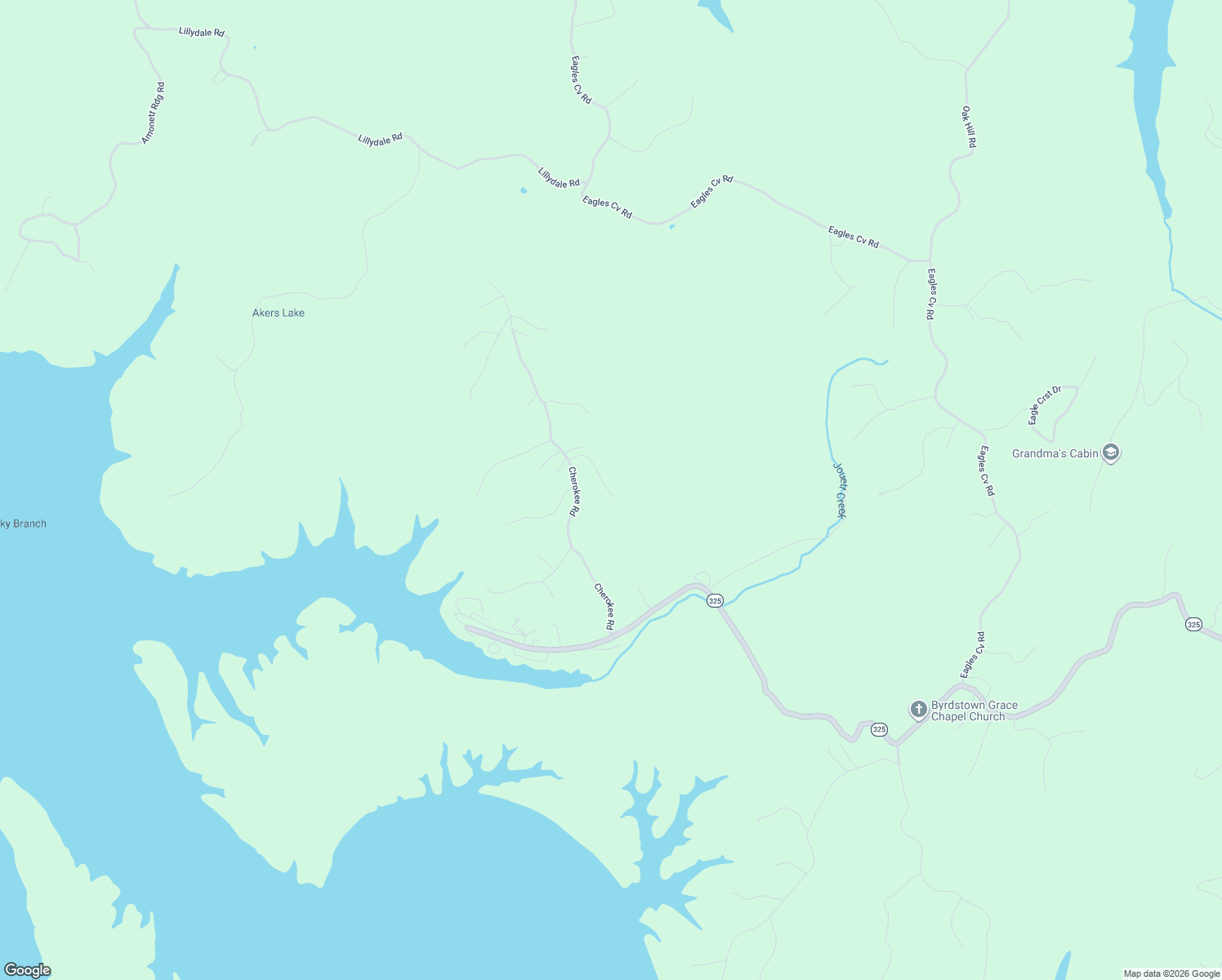 map of restaurants, bars, coffee shops, grocery stores, and more near 123 Seminole Lane in Byrdstown