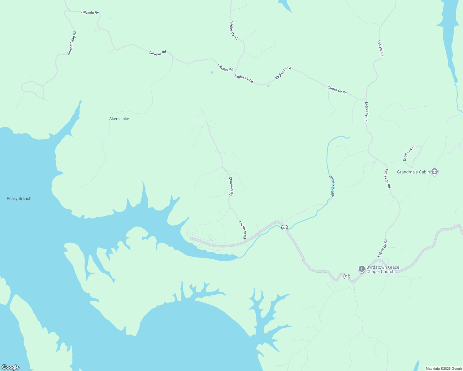 map of restaurants, bars, coffee shops, grocery stores, and more near 1112 Cherokee Road in Byrdstown