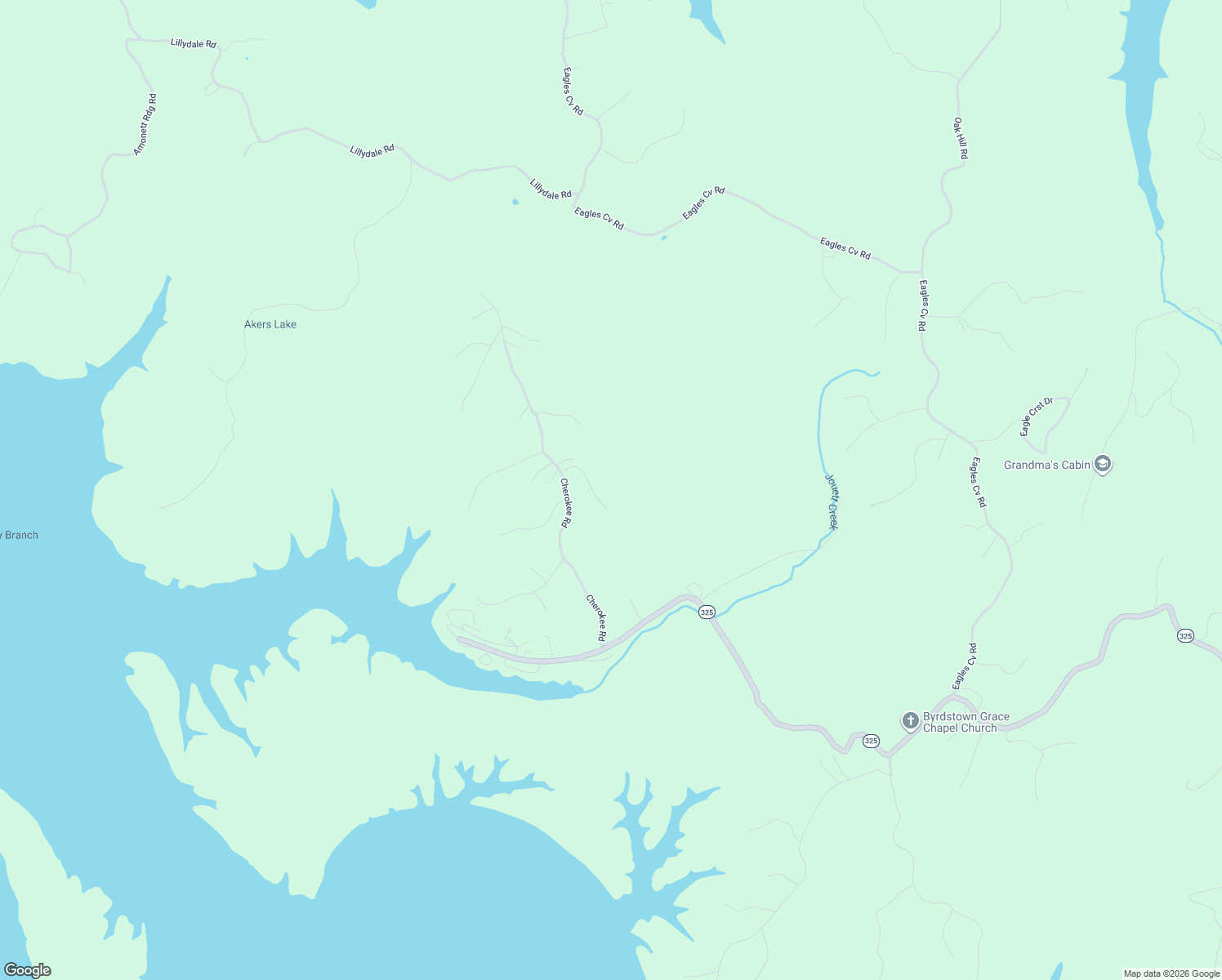 map of restaurants, bars, coffee shops, grocery stores, and more near 123 Seminole in Byrdstown