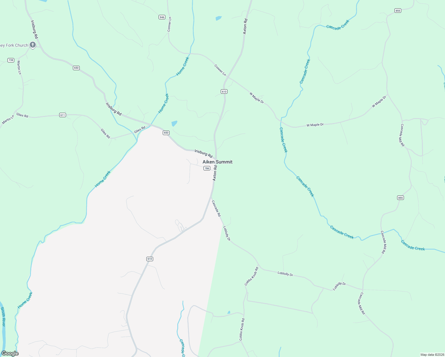 map of restaurants, bars, coffee shops, grocery stores, and more near 5155 Axton Road in Axton