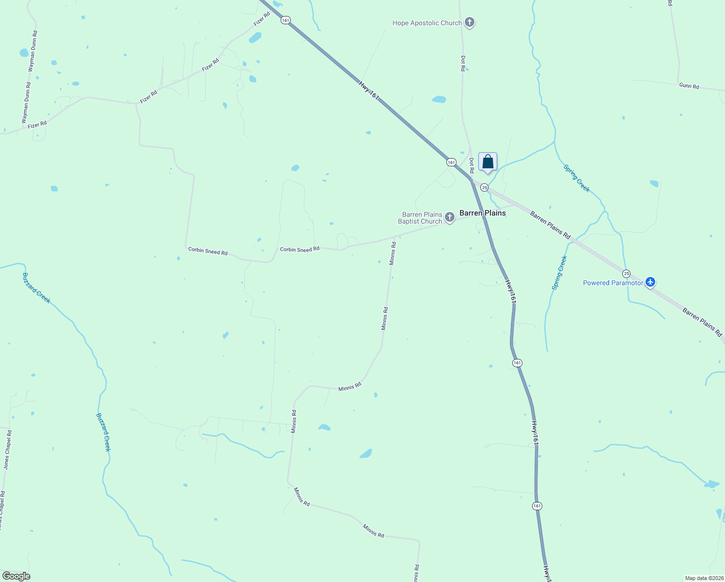 map of restaurants, bars, coffee shops, grocery stores, and more near 5710 Minnis Road in Springfield