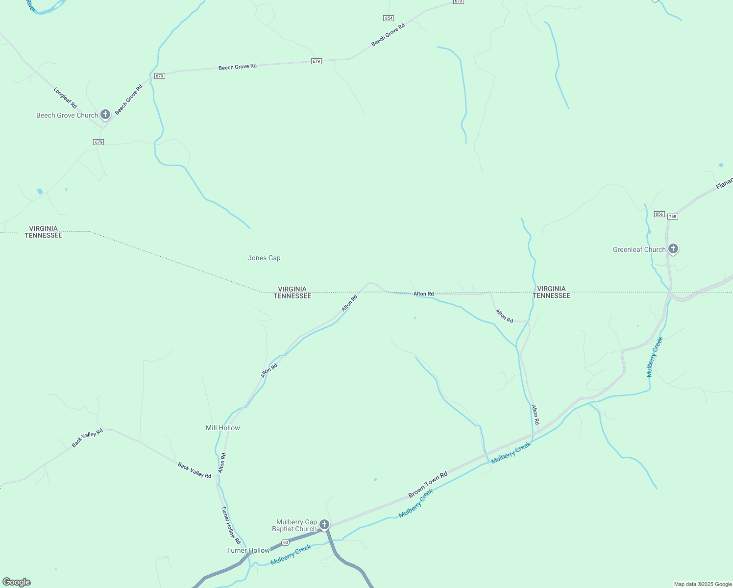 map of restaurants, bars, coffee shops, grocery stores, and more near Alton Road in Jonesville