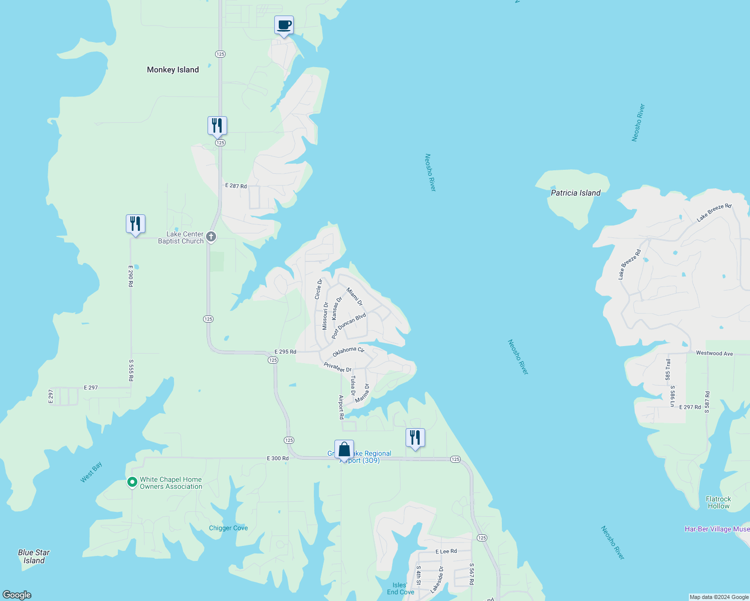 map of restaurants, bars, coffee shops, grocery stores, and more near 100 Circle Drive in Afton