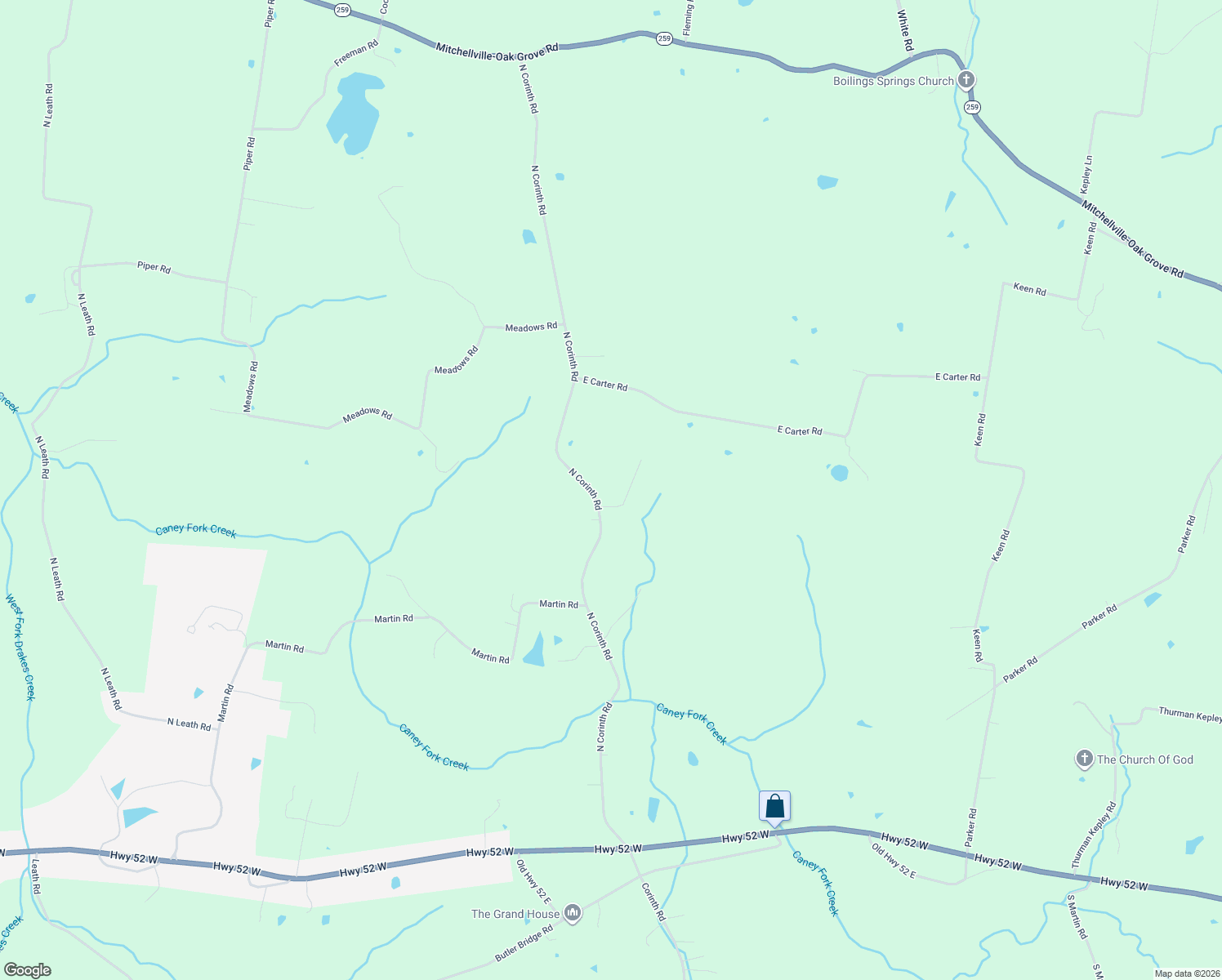 map of restaurants, bars, coffee shops, grocery stores, and more near 1074 North Corinth Road in Portland