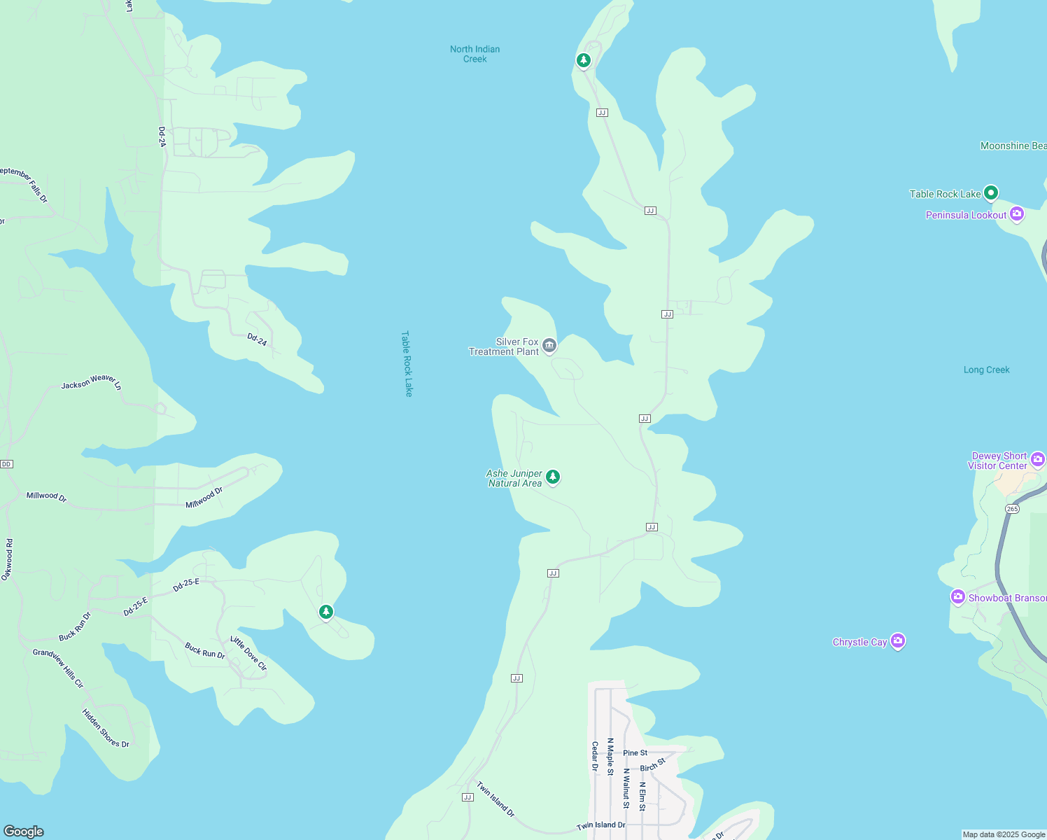 map of restaurants, bars, coffee shops, grocery stores, and more near 580 California Lane in Blue Eye