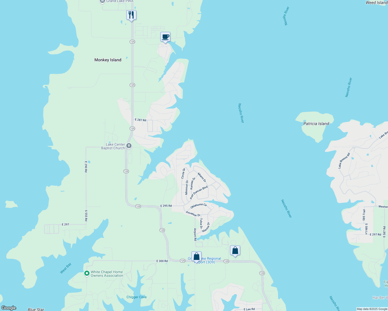 map of restaurants, bars, coffee shops, grocery stores, and more near 28761 South 563 Road in Afton