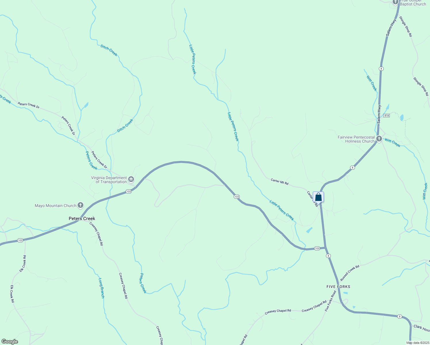 map of restaurants, bars, coffee shops, grocery stores, and more near 5899 Dry Pond Highway in Stuart