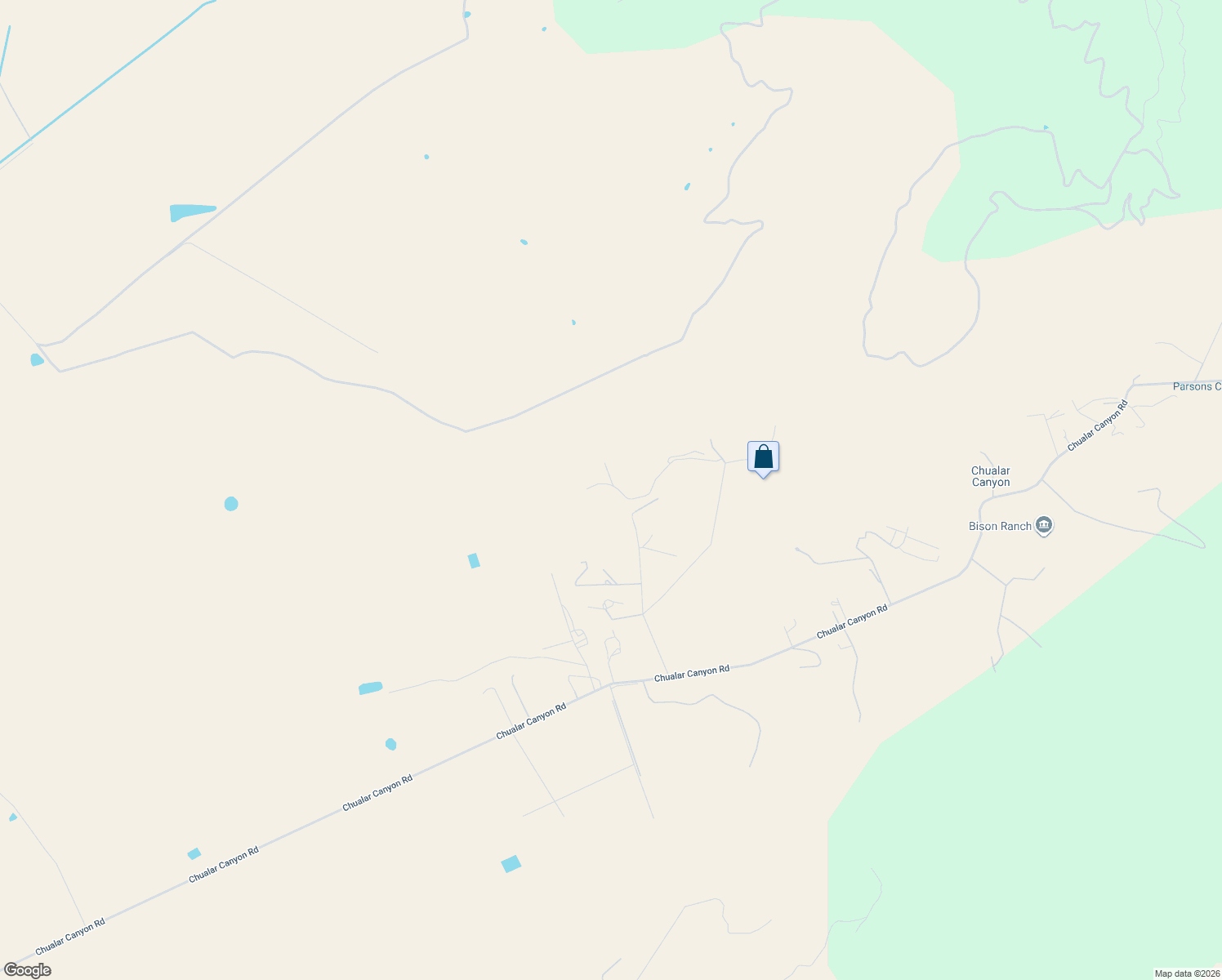 map of restaurants, bars, coffee shops, grocery stores, and more near 29145 Chualar Canyon Road in Chualar