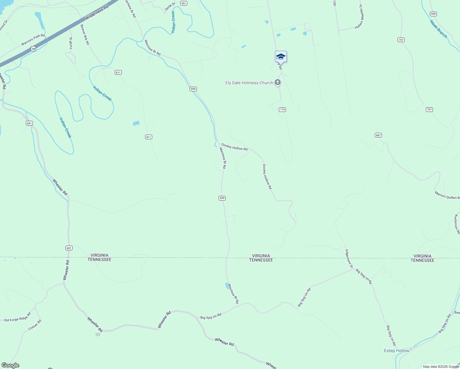map of restaurants, bars, coffee shops, grocery stores, and more near in Wheeler