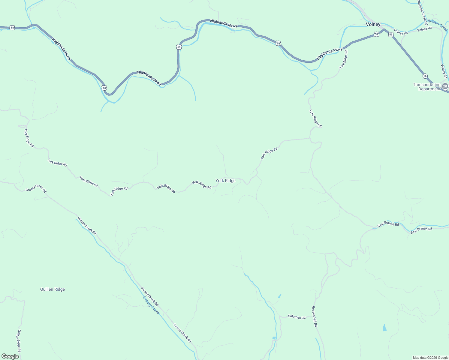 map of restaurants, bars, coffee shops, grocery stores, and more near 1901 York Ridge Road in Mouth of Wilson